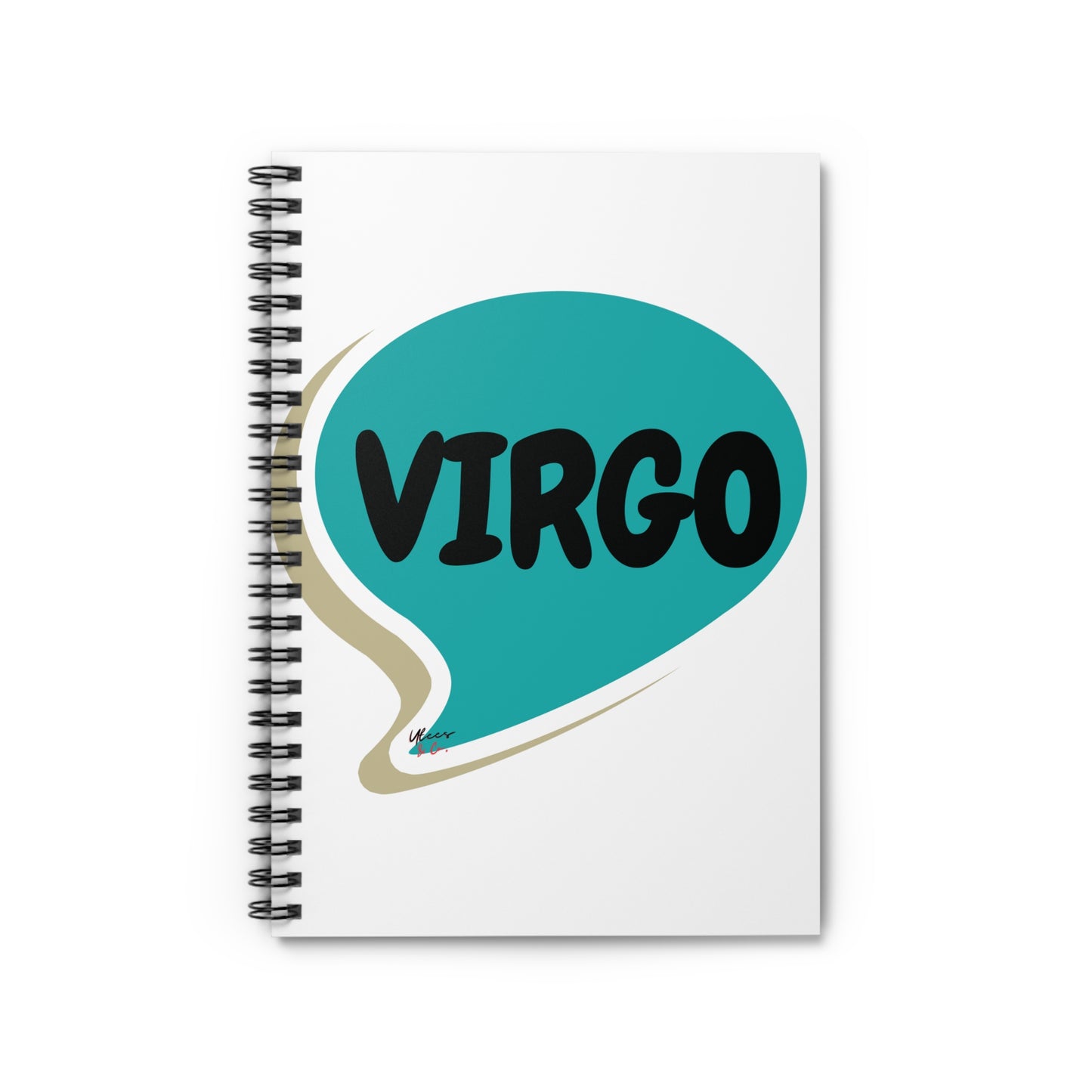 VIRGO ZODIAC SIGN SPIRAL NOTEBOOK IN SPEECH BUBBLE VIRGO BIRTHDAY SIGN HOROSCOPE SPIRAL NOTEBOOK