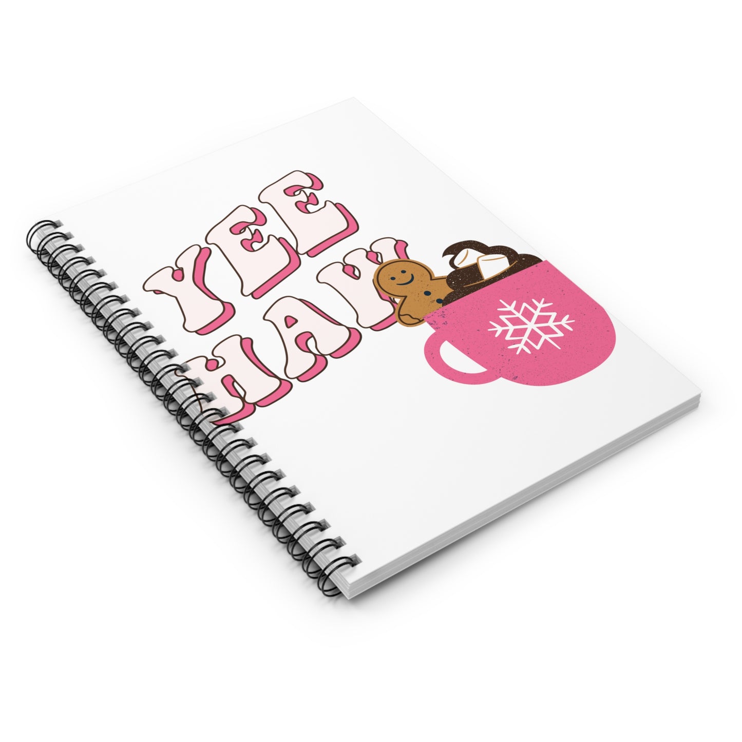 YEE HAW GINGERBREAD NOTEBOOK SPIRAL NOTEBOOK RULED LINE JOURNAL