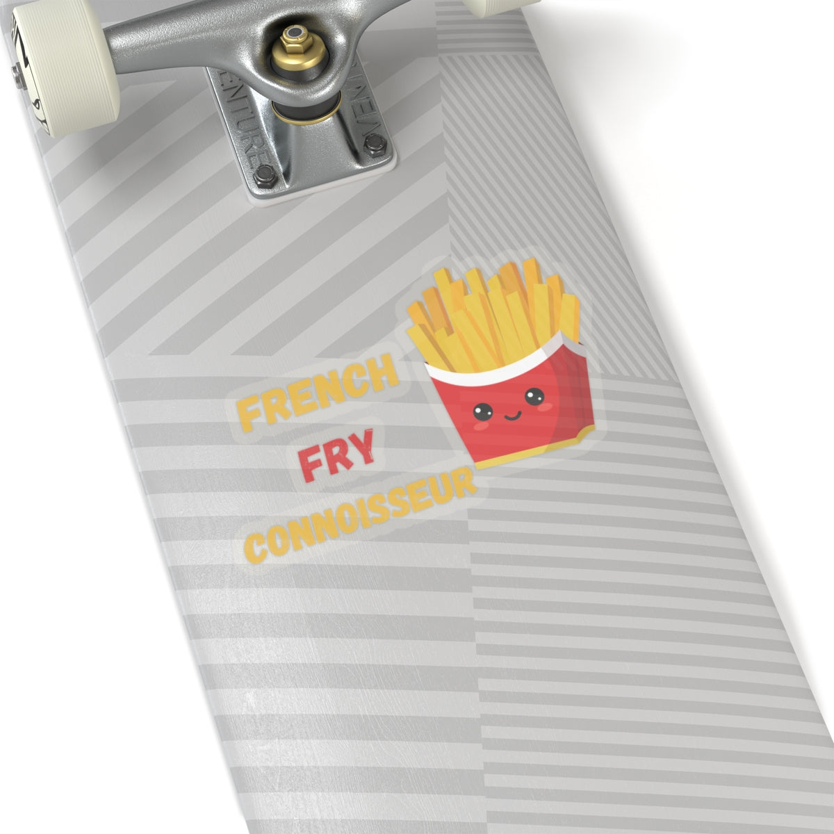 FRENCH FRY CONNOISSEUR STICKER 6X6 BIG STICKER FRENCH FRIES STICKER FRIES STICKER