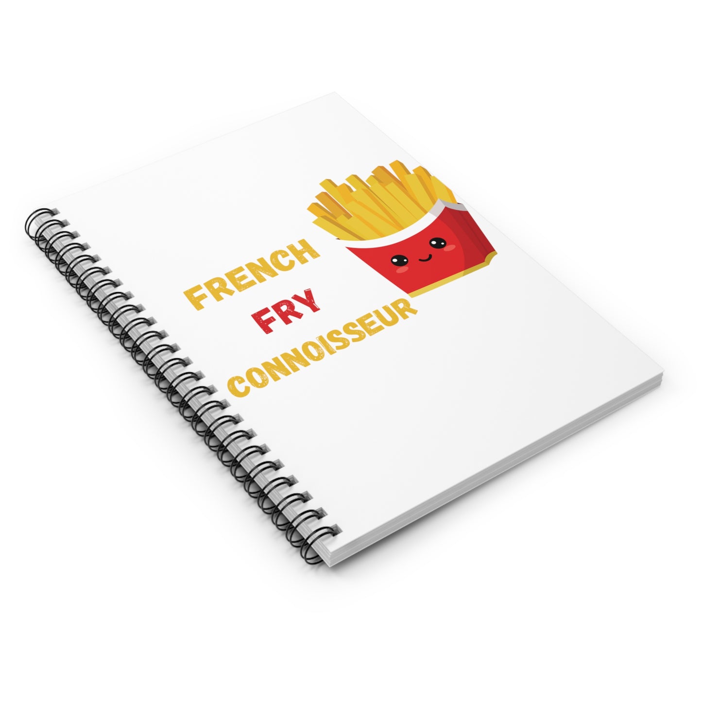 FRENCH FRY CONNOISSEUR NOTEBOOK SPIRAL RULED LINE NOTEBOOK