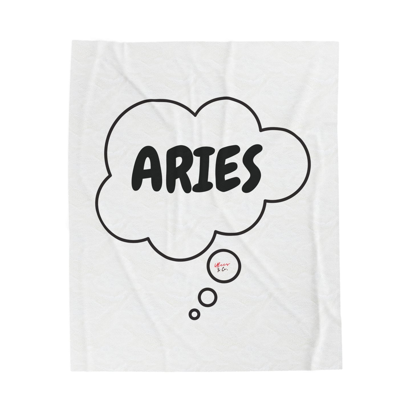 ARIES ZODIAC SIGN HOROSCOPE IN THOUGHT BUBBLE VELVETEEN PLUSH BLANKET ARIES BIRTHDAY ZODIAC SIGN GIFT BLANKET GIFT ASTRONOMY ARIES SIGN