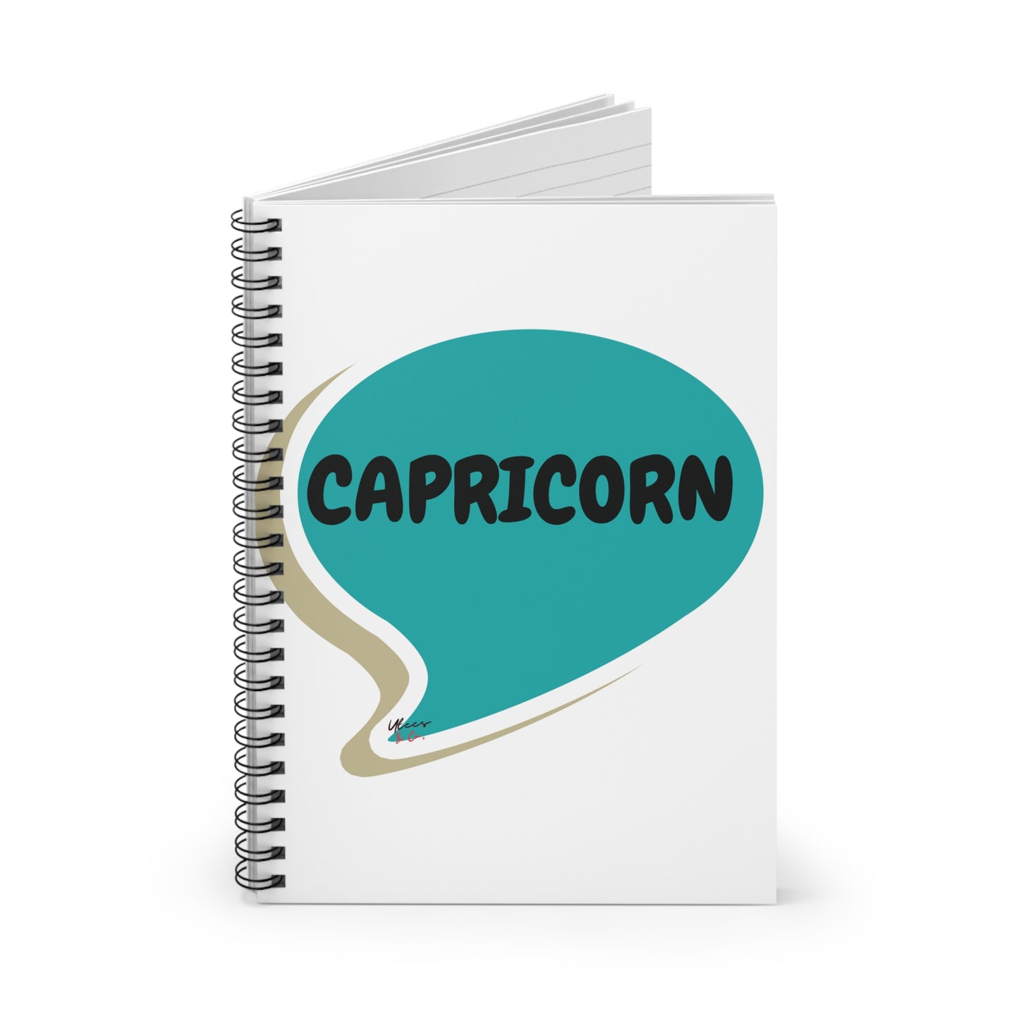 CAPRICORN ZODIAC SIGN SPIRAL NOTEBOOK IN SPEECH BUBBLE CAPRICORN BIRTHDAY SIGN HOROSCOPE SPIRAL NOTEBOOK