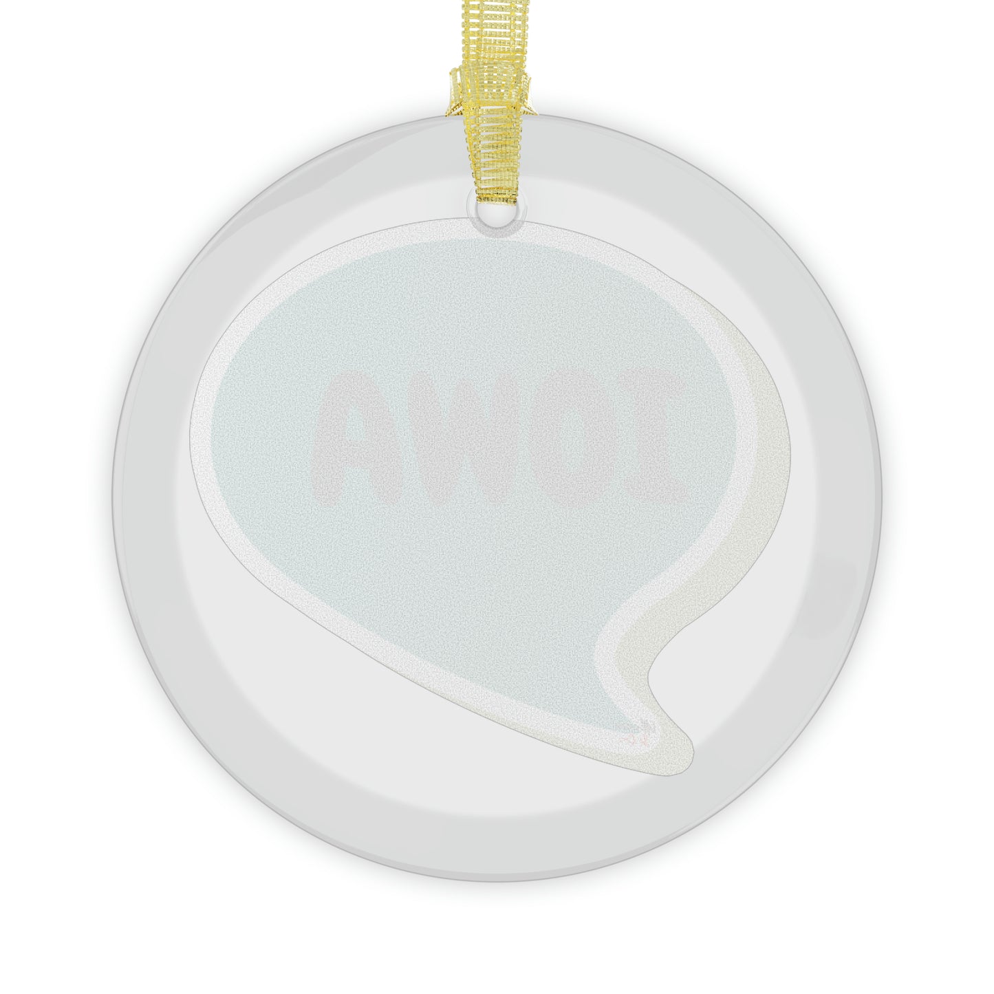 IOWA GLASS ORNAMENT IN SPEECH BUBBLE FOR FAVORITE STATE DECORATION FOR CHRISTMAS DECOR FOR HOLIDAY DECORATION