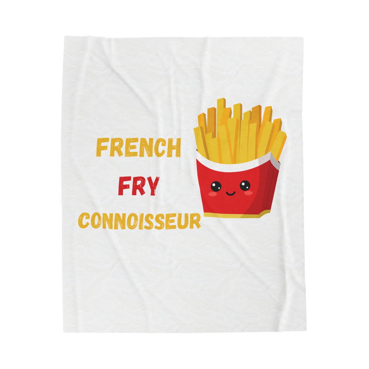 FRENCH FRY CONNOISSEUR BLANKET VELVETEEN PLUSH BLANKET