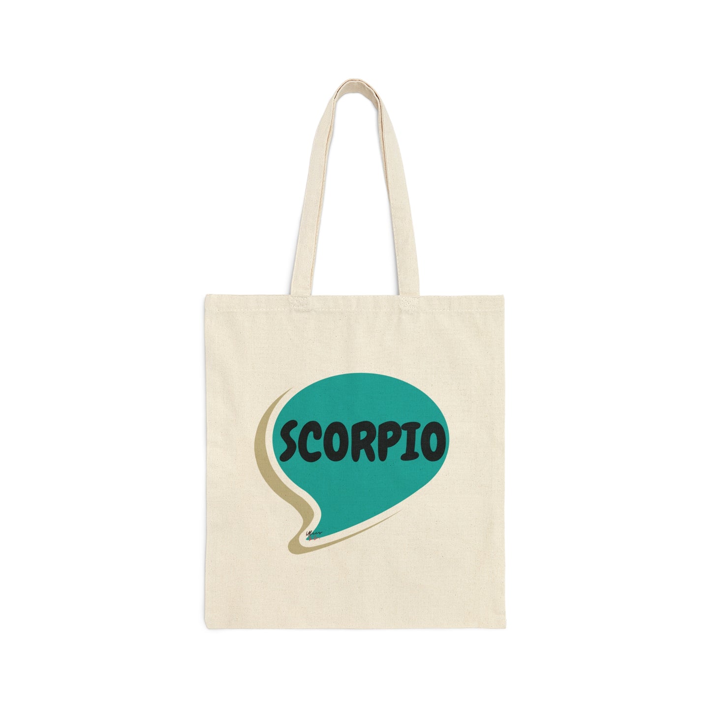 SCORPIO ZODIAC SIGN TOTE BAG IN SPEECH BUBBLE BIRTHDAY GIFT FOR SCORPIO ZODIAC SIGN COTTON CANVAS TOTE BAG SCORPIO HOROSCOPE ZODIAC SIGN