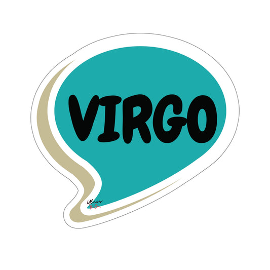 VIRGO ZODIAC SIGN STICKER IN SPEECH BUBBLE HOROSCOPE VIRGO SIGN STICKER OVERSIZED VIRGO SIGN STICKER