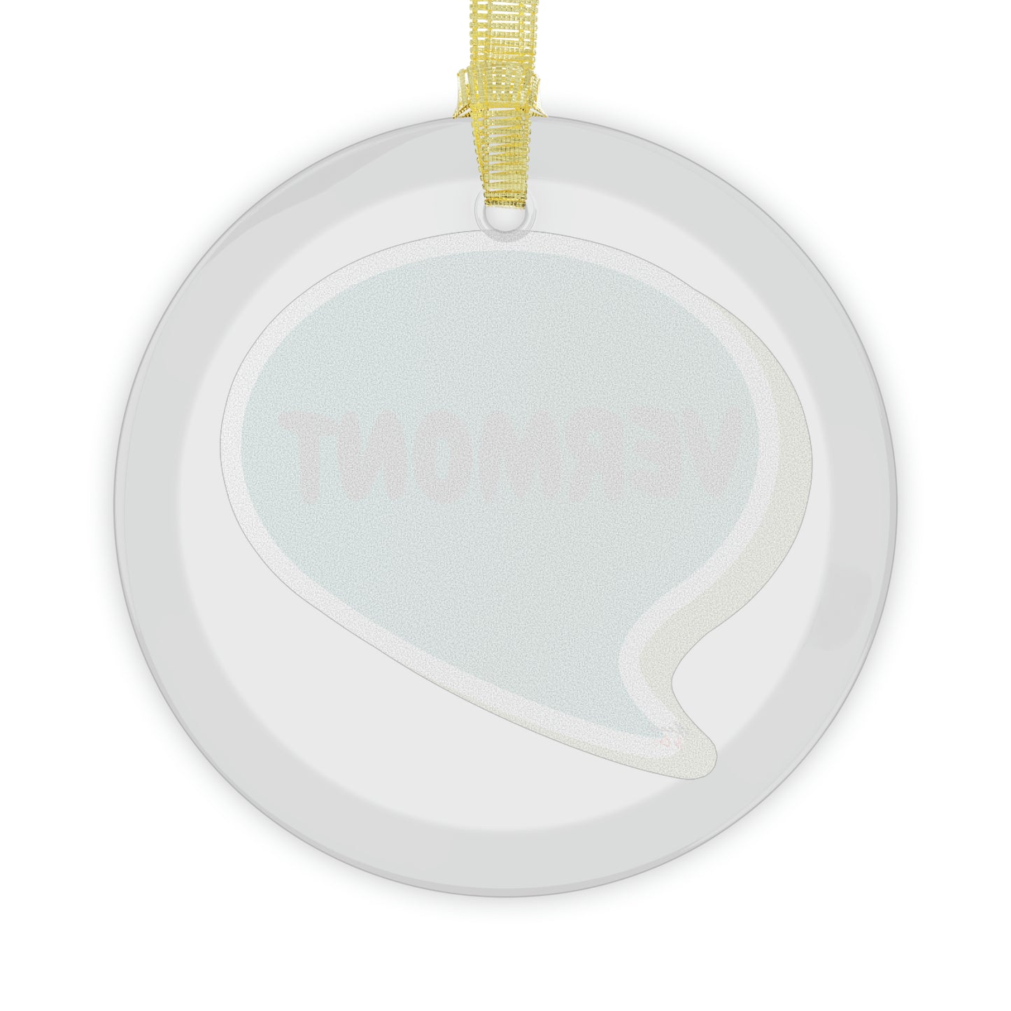 VERMONT GLASS ORNAMENT IN SPEECH BUBBLE FOR FAVORITE STATE DECORATION FOR CHRISTMAS DECOR FOR HOLIDAY DECORATION