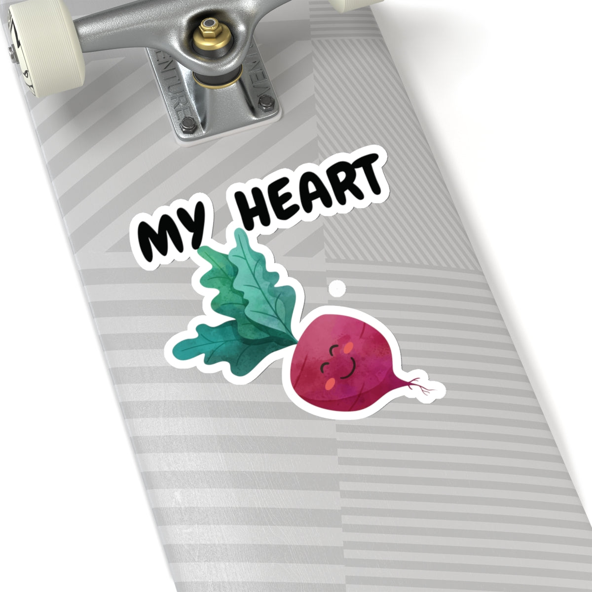 MY HEART BEET STICKER 6X6 BIG STICKER VEGGIE STICKER VEGAN STICKER