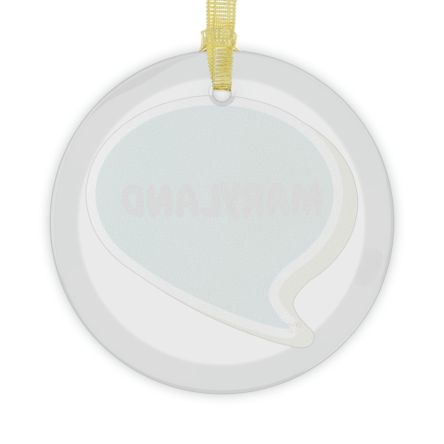 MARYLAND GLASS ORNAMENT IN SPEECH BUBBLE FOR FAVORITE STATE DECORATION FOR CHRISTMAS DECOR FOR HOLIDAY DECORATION