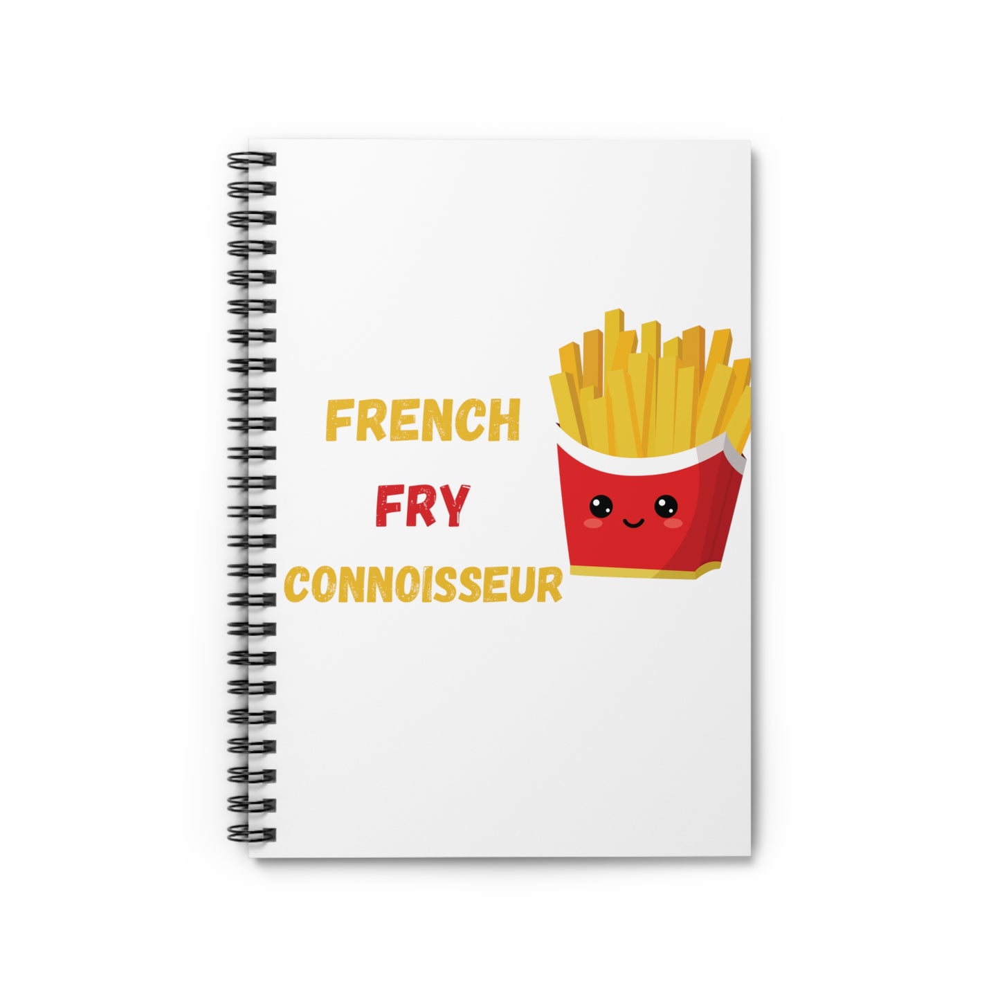 FRENCH FRY CONNOISSEUR NOTEBOOK SPIRAL RULED LINE NOTEBOOK