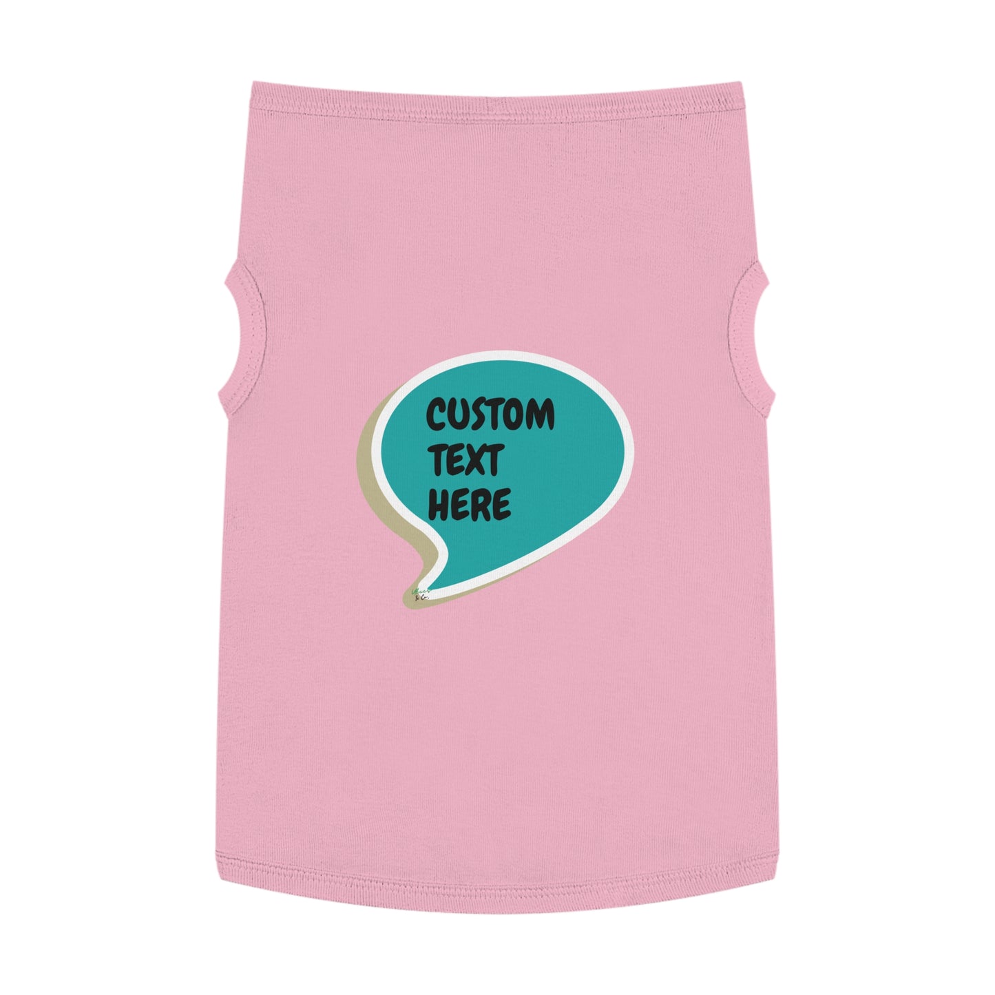CUSTOMIZED PET TANK TOP TANK SHIRT IN SPEECH BUBBLE PERSONALIZED GRAPHIC UNISEX TANK T-SHIRT FOR DOGS SHIRTS GIFTS FOR CUSTOM PETS SHIRTS FOR PUPPIES DOG  CLOTHING