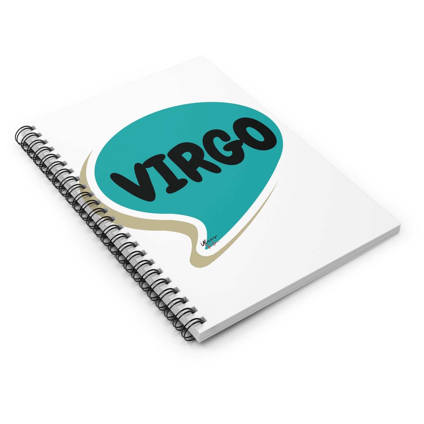 VIRGO ZODIAC SIGN SPIRAL NOTEBOOK IN SPEECH BUBBLE VIRGO BIRTHDAY SIGN HOROSCOPE SPIRAL NOTEBOOK