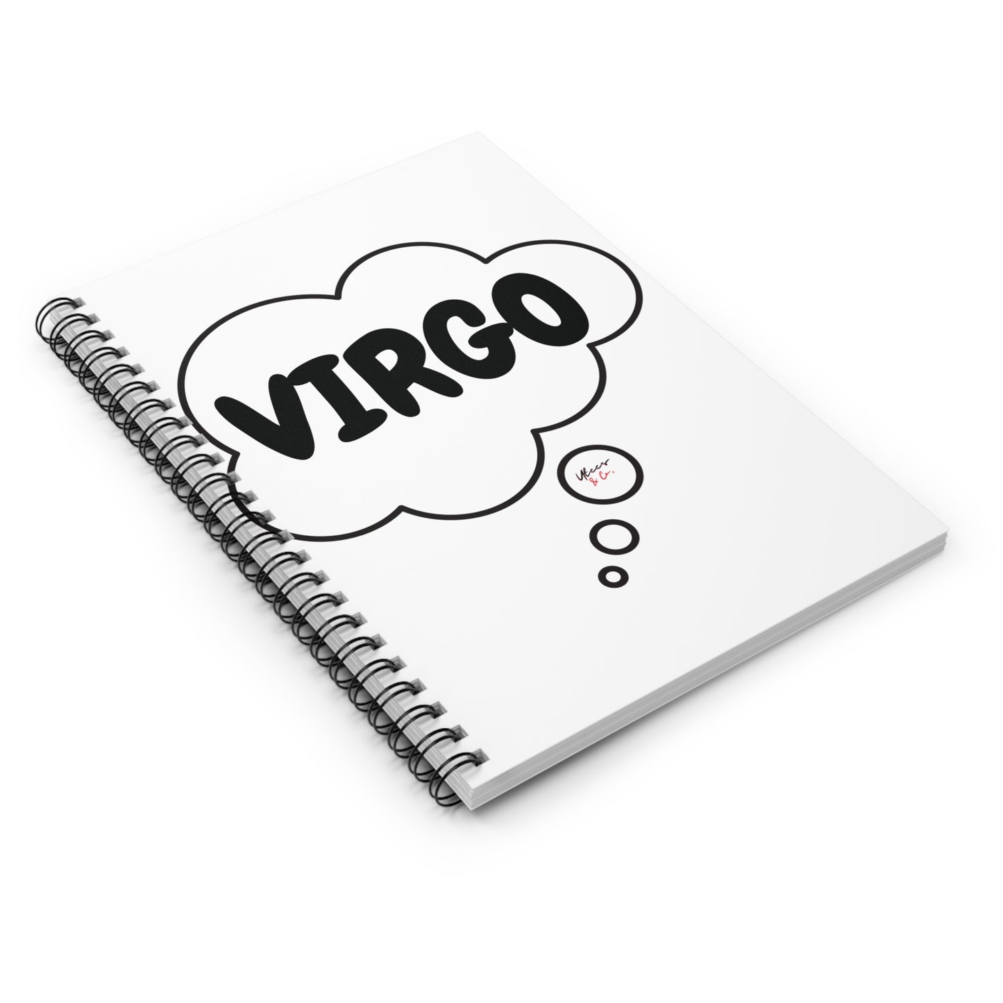 VIRGO ZODIAC SIGN SPIRAL NOTEBOOK IN THOUGHT BUBBLE VIRGO BIRTHDAY SIGN HOROSCOPE SPIRAL NOTEBOOK