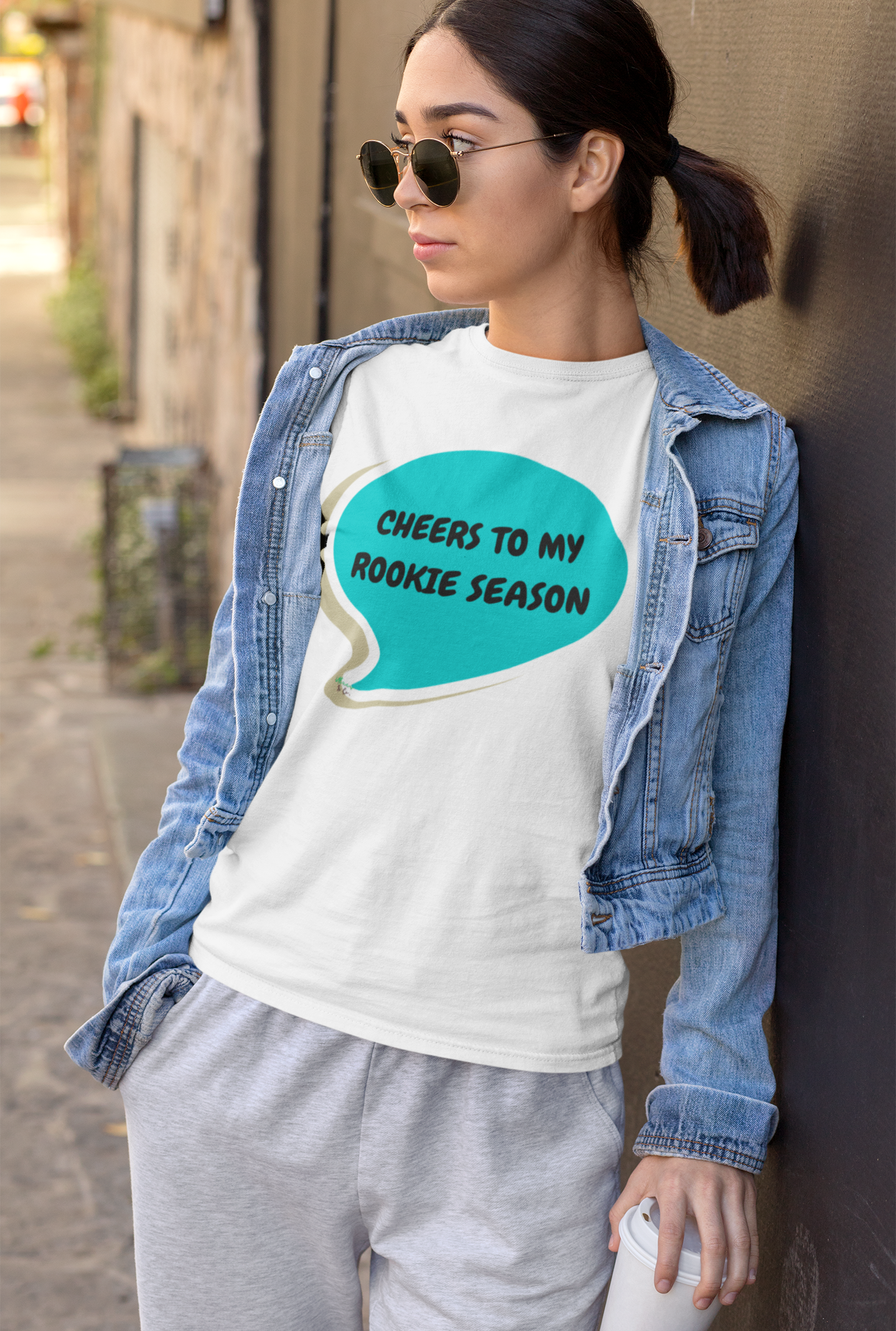 CHEERS TO MY ROOKIE SEASON T-SHIRT IN SPEECH BUBBLE UNISEX TSHIRT FUNNY SAYINGS T SHIRT SARCASTIC SAYINGS T-SHIRT SARCASM TEES