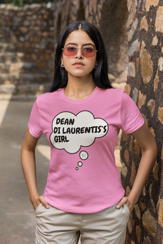 DEAN DI LAURENTIS'S GIRL T-SHIRT HOCKEY PLAYER UNIQUE GRAPHIC UNISEX THOUGHT BUBBLE SHIRT STREETWEAR FASHION OFF CAMPUS TEES OFF CAMPUS SERIES FOR HOCKEY TEAM FANS T-SHIRT GARRETT GRAHAM CHARACTER TEES GIFTS FOR WOMEN