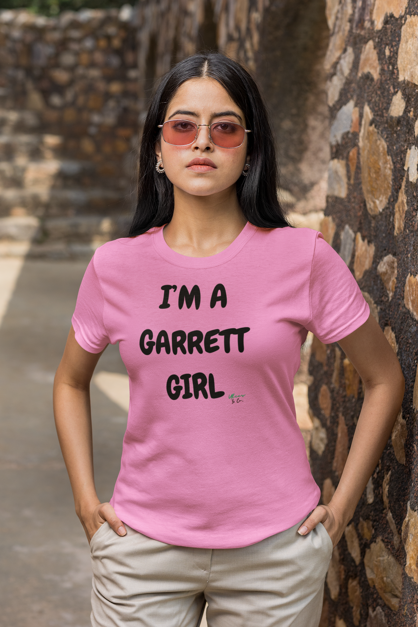 I'M A GARRETT GIRL T-SHIRT HOCKEY PLAYER UNIQUE GRAPHIC UNISEX TEXT ONLY DESIGN SHIRT STREETWEAR FASHION OFF CAMPUS TEES OFF CAMPUS SERIES FOR HOCKEY TEAM FANS T-SHIRT GARRETT GRAHAM CHARACTER TEES GIFTS FOR WOMEN