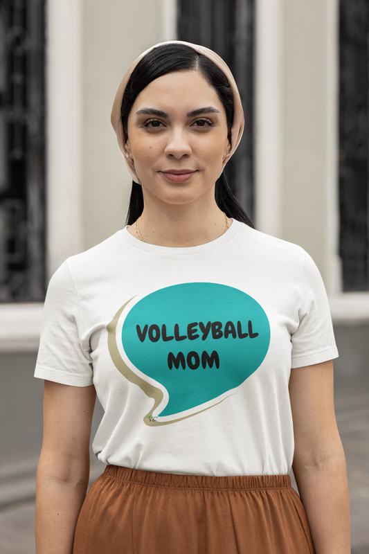 SPORTS T-SHIRTS FOR MOM'S VOLLEYBALL MOM SHIRT GRAPHIC UNISEX T-SHIRT IN SPEECH BUBBLE MOTHER'S DAY TEES GIFT FOR WOMAN BIRTHDAY GIFTS FOR MOMS SHIRTS GIFTS VOLLEYBALL MOM TSHIRTS GIFT FOR MOMS SHIRTS FOR AUNTS TEES FOR SISTERS GIFT FOR DAUGHTER