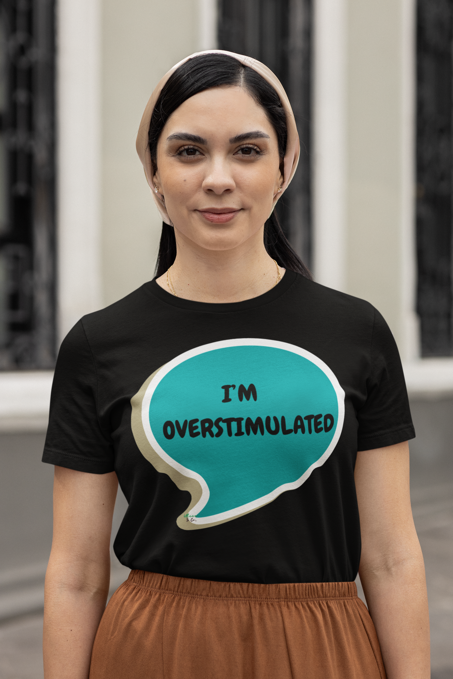 I'M OVERSTIMULATED T-SHIRT IN SPEECH BUBBLE UNISEX TSHIRT FUNNY SAYINGS T SHIRT SARCASTIC SAYINGS T-SHIRT SARCASM TEES
