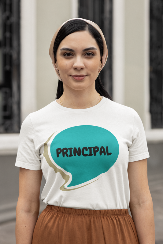 PRINCIPAL T-SHIRT IN SPEECH BUBBLE GRAPHIC UNISEX TSHIRT OCCUPATION T-SHIRT JOB SHIRTS GIIFTS FOR WOMEN GIFTS FOR MEN OCCUPATION TEE SHIRTS JOBS SHIRTS EDUCATION TEES