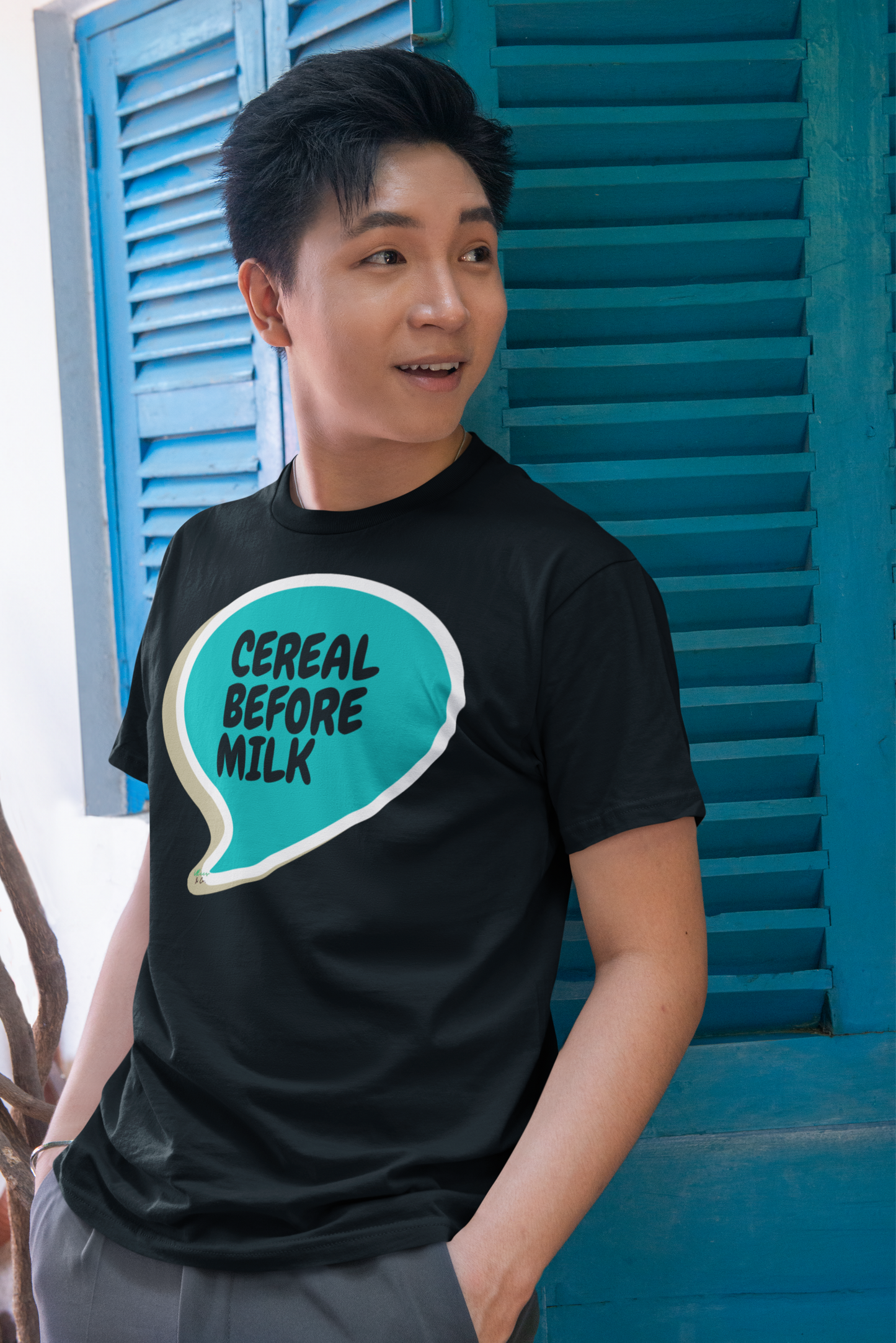 CEREAL BEFORE MILK T-SHIRT UNIQUE GRAPHIC UNISEX SPEECH BUBBLE SHIRT STREETWEAR FASHION FUNNY SAYINGS TEES SARCASTIC SAYINGS T-SHIRT HILARIOUS SHIRTS SARCASM TEES BIRTHDAY GIFTS FOR WOMEN GIFT FOR MEN CLOTHING BRAND WOMEN WEAR MEN WEAR