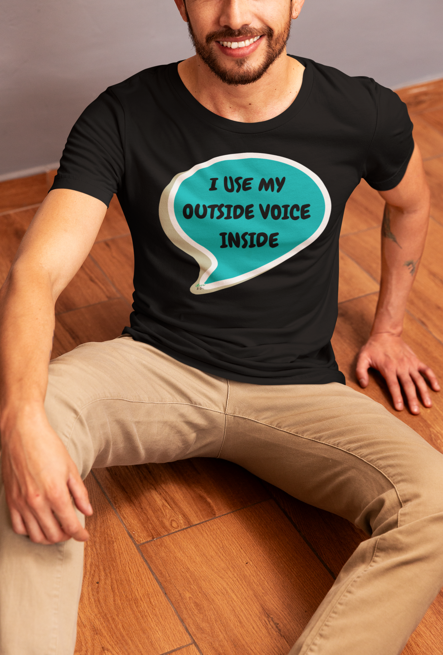 I USE MY OUTDOOR VOICE INSIDE T-SHIRT IN SPEECH BUBBLE UNISEX TSHIRT FUNNY SAYINGS T SHIRT SARCASTIC SAYINGS T-SHIRT SARCASM TEES GIFTS FOR WOMEN GIFT FOR MEN