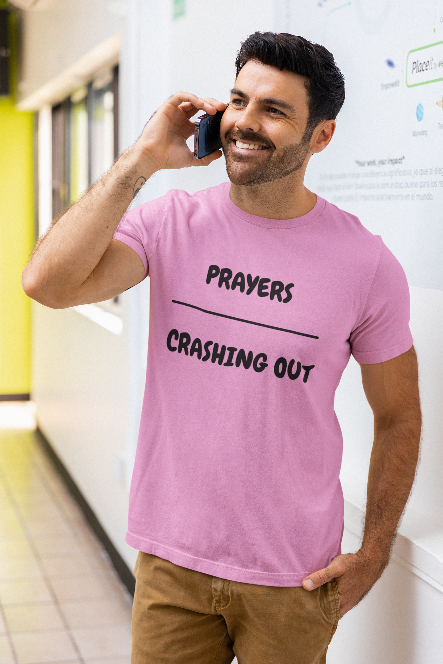 PRAYERS OVER CRASHING OUT  T-SHIRT IN GRAPHIC UNISEX TSHIRT FUNNY SAYINGS T SHIRT SARCASTIC SAYINGS T-SHIRT SARCASM TEES GIFTS FOR WOMEN GIFT FOR MEN