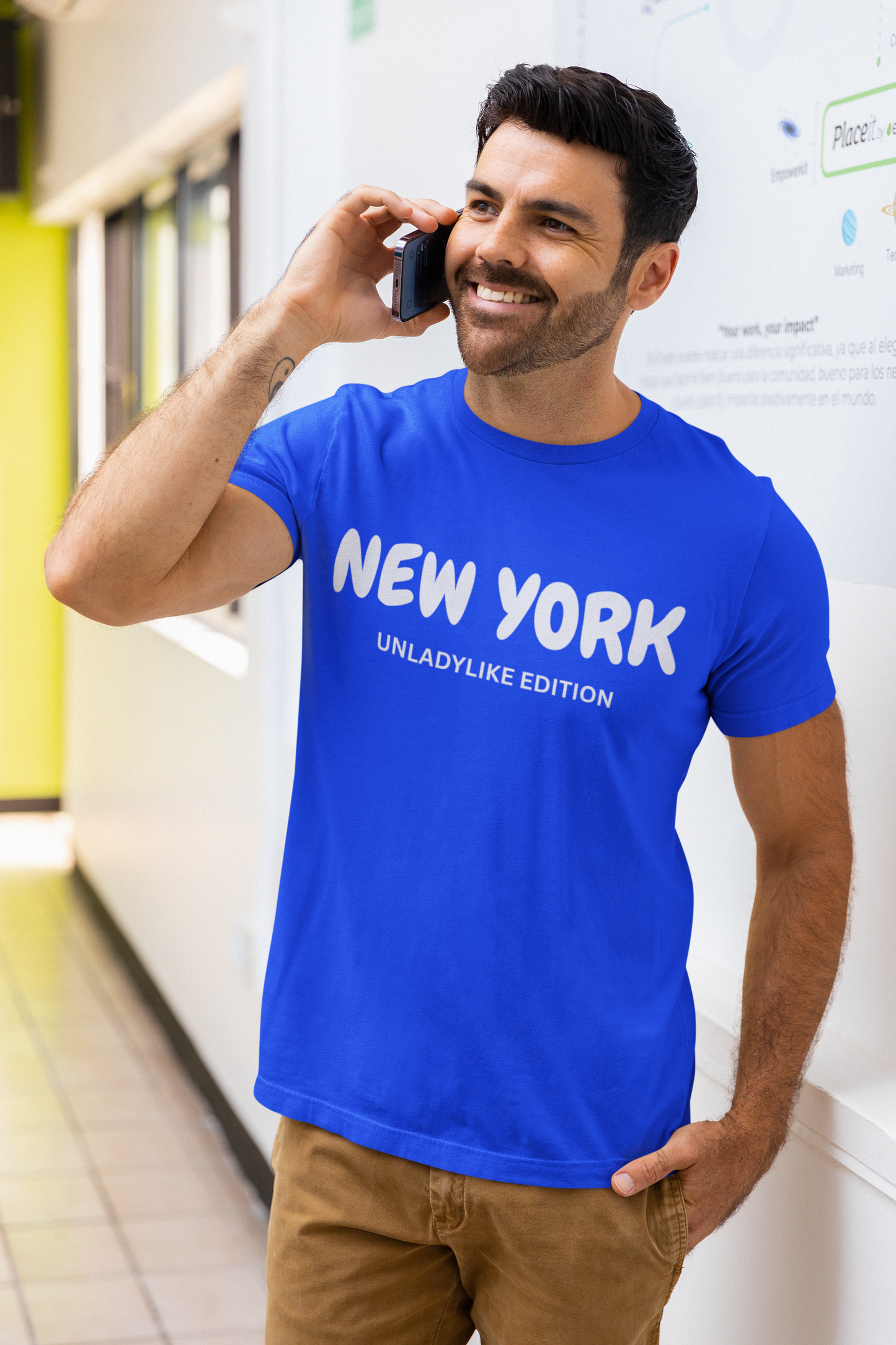 NEW YORK (UNLADYLIKE EDITION) T-SHIRT UNIQUE GRAPHIC UNISEX TEXT ONLY SHIRT STREETWEAR FASHION NEW YORK KNICKS TEES NBA CHAMPIONSHIP T-SHIRT NEW YORK CHAMPS BIRTHDAY GIFTS FOR WOMEN GIFT FOR MEN CLOTHING BRAND