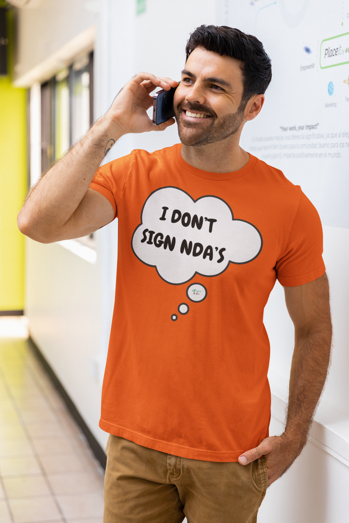 I DON'T SIGN NDA'S T-SHIRT UNIQUE GRAPHIC UNISEX IN THOUGHT BUBBLE DESIGN SHIRT CASUAL STREETWEAR FASHION FUNNY SAYINGS TEES SECRET TEESBIRTHDAY GIFTS