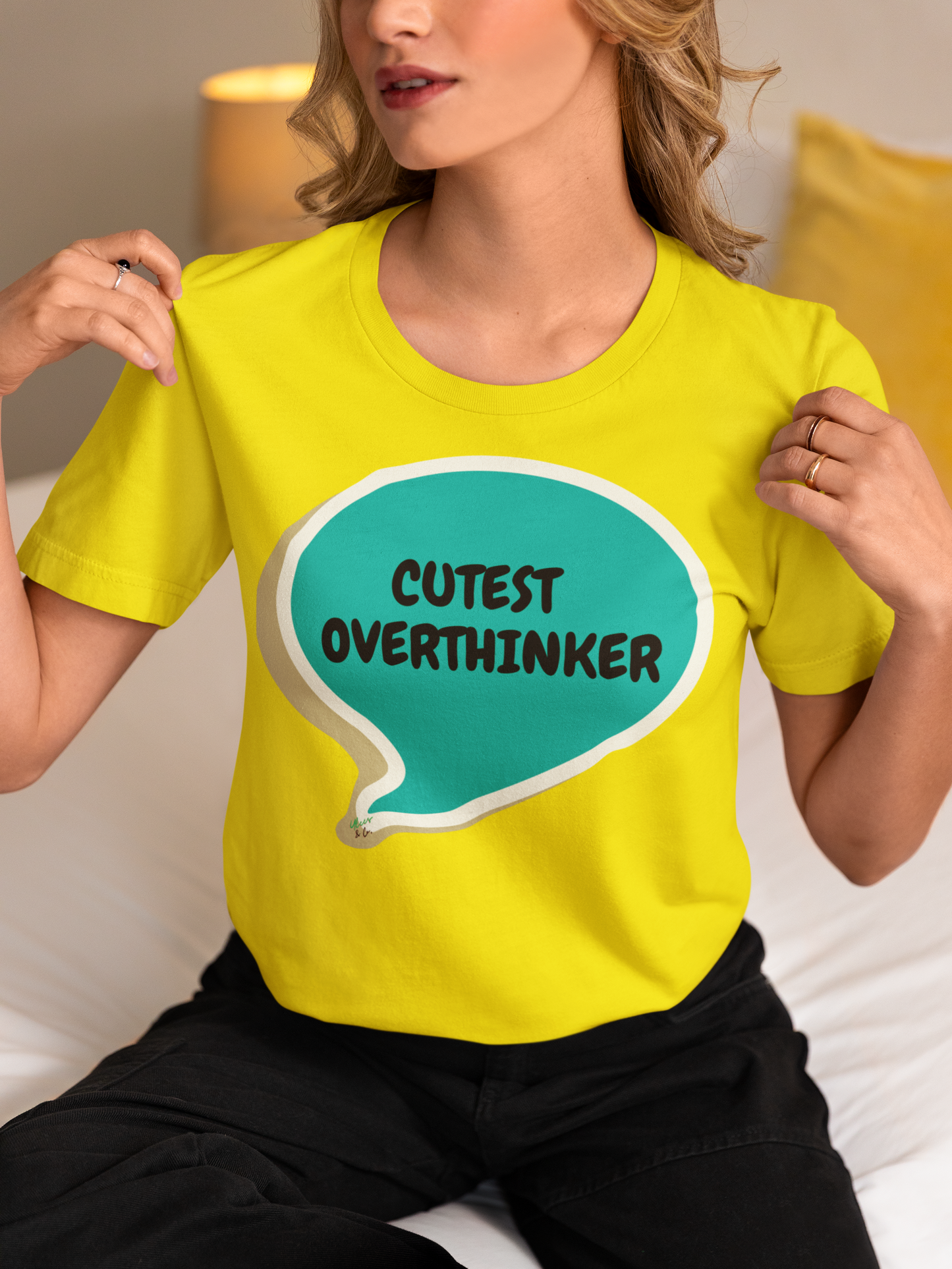 CUTEST OVERTHINKER T-SHIRT IN SPEECH BUBBLE UNISEX TSHIRT GIFT SARCASTIC SAYINGS T SHIRT FUNNY SAYINGS T-SHIRT