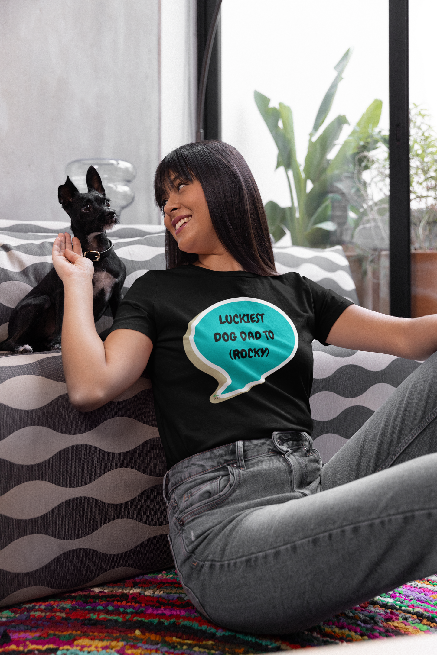 CUSTOMIZED LUCKIEST DOG MOM TO... DOG SHIRTS PERSONALIZED PET T-SHIRTS MOM GIFT TEES FOR PET PARENTS UNIQUE MOM GIFT FOR HER IN SPEECH BUBBLE GRAPHIC UNISEX T-SHIRT MOM BIRTHDAY GIFT FOR GRANDMA GIFT FROM KIDS