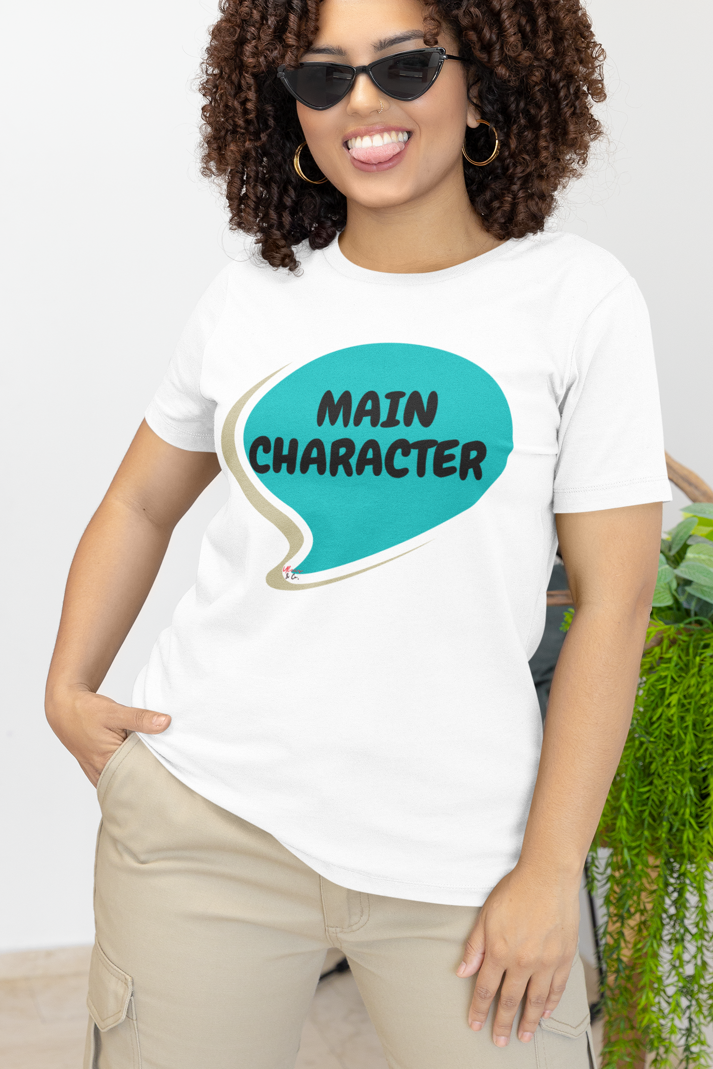 MAIN CHARACTER IN SPEECH BUBBLE UNISEX T-SHIRT MOTIVATIONAL SAYINGS TEES FUNNY SAYINGS T SHIRT SARCASTIC SAYINGS TSHIRT GIFT FOR WOMEN SHIRT FOR MEN