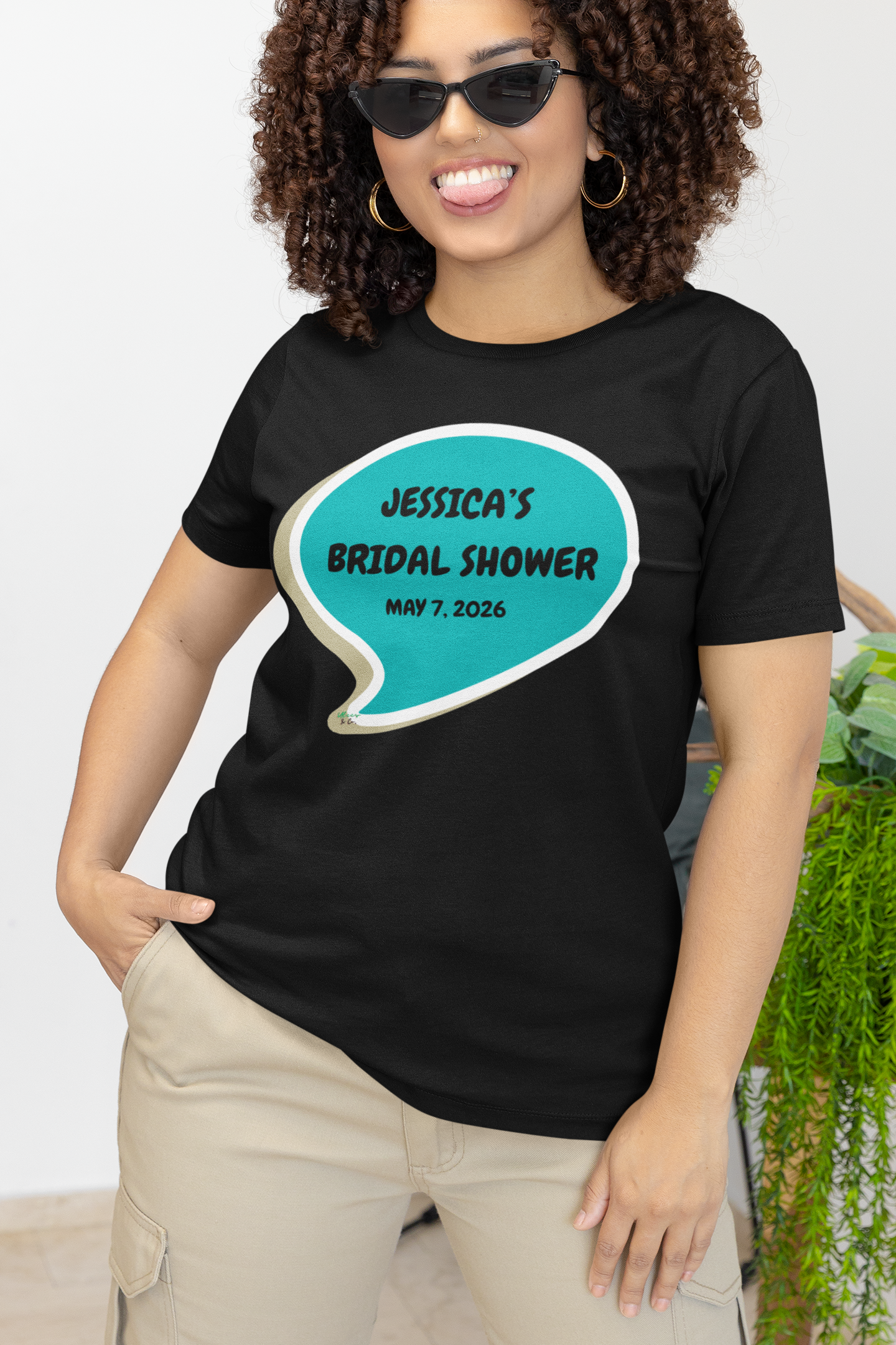 BRIDAL SHOWER PERSONALIZED T-SHIRT FOR BRIDE TSHIRT WEDDING SHIRT CUSTOMIZE GRAPHIC UNISEX T-SHIRT WEDDING GIFT SPEECH BUBBLE CUSTOM BRIDAL GIFT SHIRT UNIQUE BRIDAL GIFT FOR BRIDE GIFT FOR FUTURE WIFE