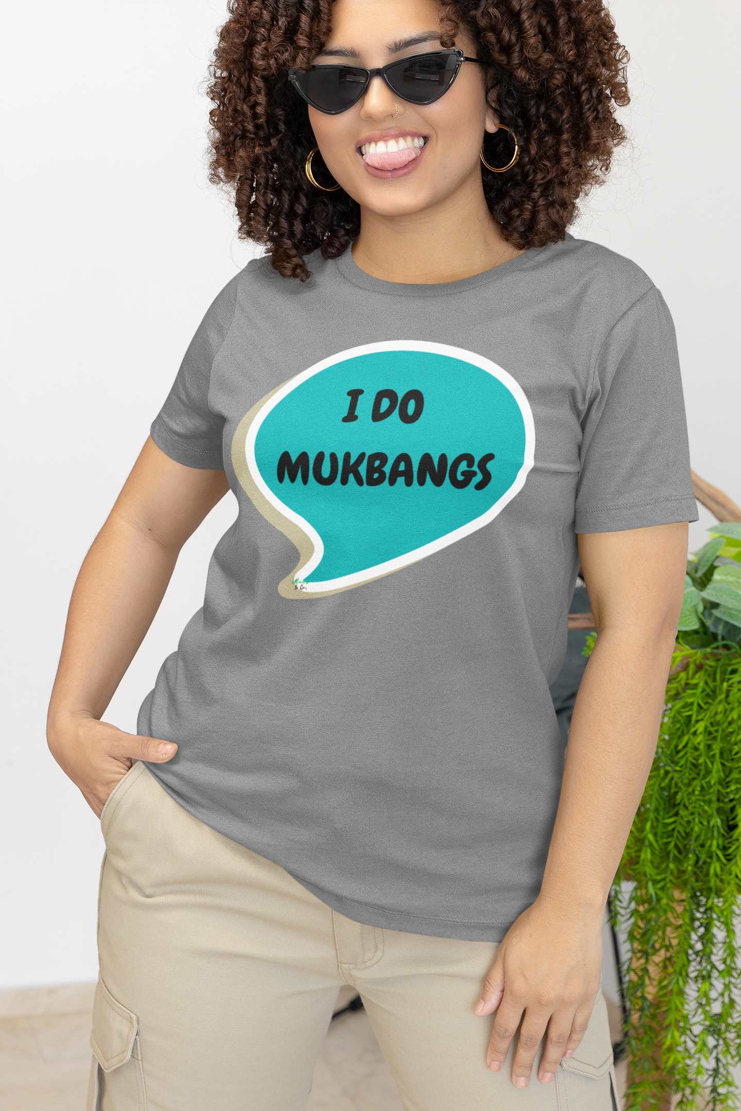 I DO MUCKBANGS T-SHIRT GRAPHIC UNISEX T-SHIRT UNIQUE GIFT SOCIAL MEDIA VIRAL TRENDS CUSTOM GIFT CUSTOM TSHIRT BIRTHDAY GIFT IN SPEECH BUBBLE TRENDING MEME SHIRT FOR WOMEN SHIRT FOR MEN