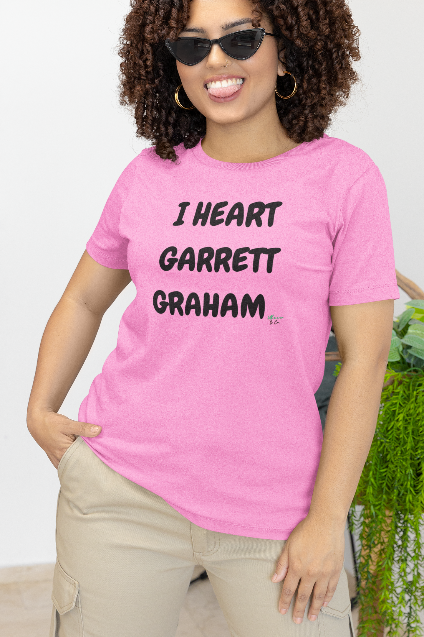 I HEART GARRETT GRAHAM T-SHIRT HOCKEY PLAYER CASUAL UNIQUE GRAPHIC UNISEX TEXT ONLY DESIGN SHIRT STREETWEAR FASHION OFF CAMPUS TEES OFF CAMPUS SERIES FOR HOCKEY TEAM FANS T-SHIRT GARRETT GRAHAM CHARACTER TEES GIFTS FOR WOMEN