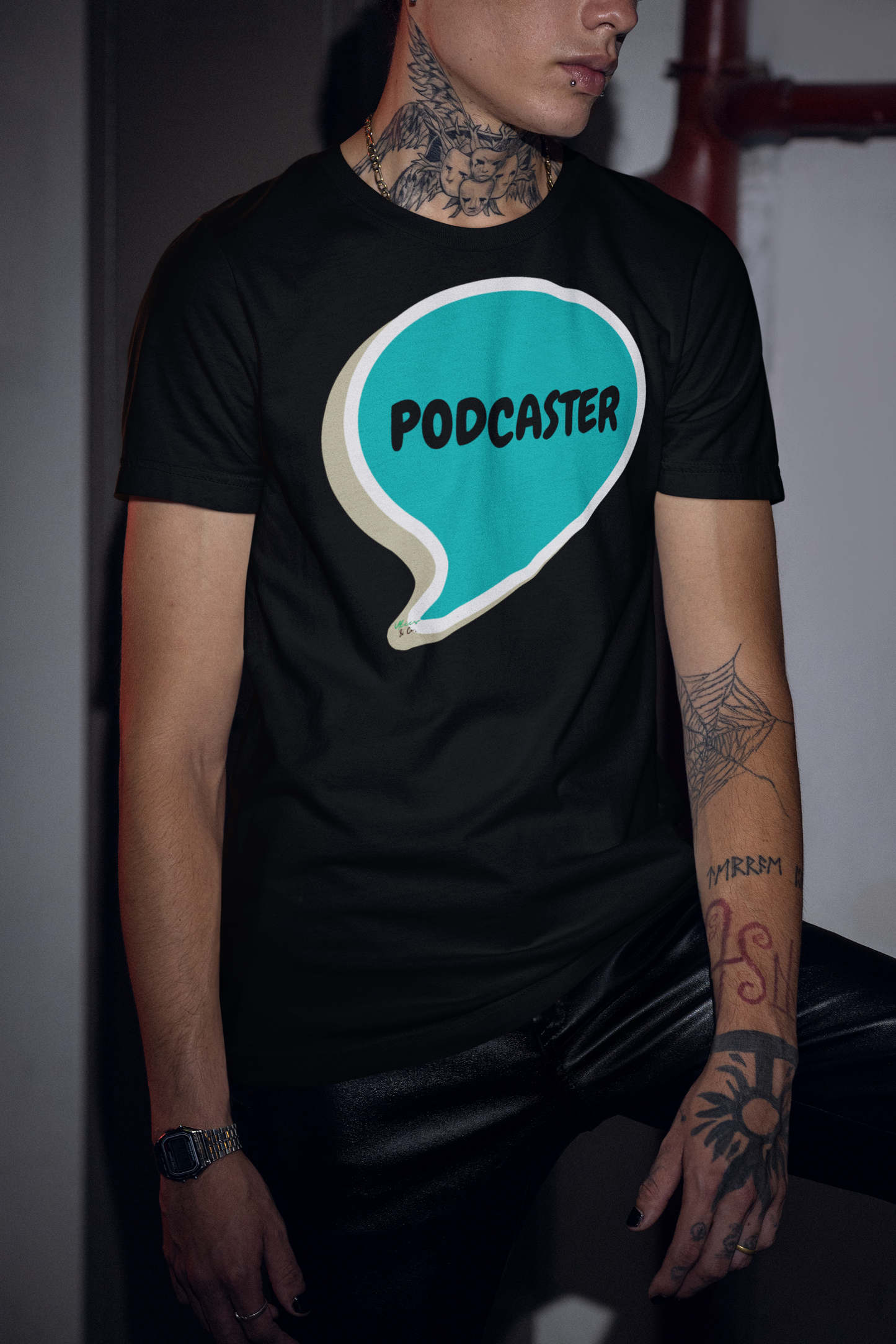PODCASTER TSHIRT BIRTHDAY GIFTS FUNNY SAYINGS TEES PODCAST SHIRTS UNIQUE GRAPHIC UNISEX SPEECH BUBBLE T SHIRT SARCASTIC SAYINGS T-SHIRT HILARIOUS SHIRTS SARCASM TEES GIFTS FOR WOMEN GIFT FOR MEN