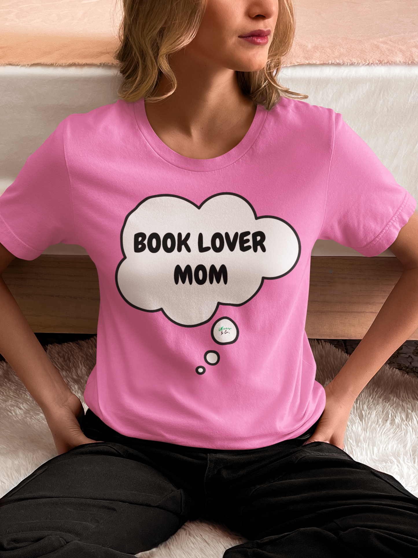 BOOK LOVER MOM TSHIRT FOR MOM GRAPHIC UNISEX T-SHIRT BIRTHDAY GIFT FOR MOM TEES GIFT THOUGHT BUBBLE TOP UNIQUE GIFTS FOR MOM READING BOOKS TSHIRTS FOR BOOK CLUB GIFTS FOR MOTHER'S DAY