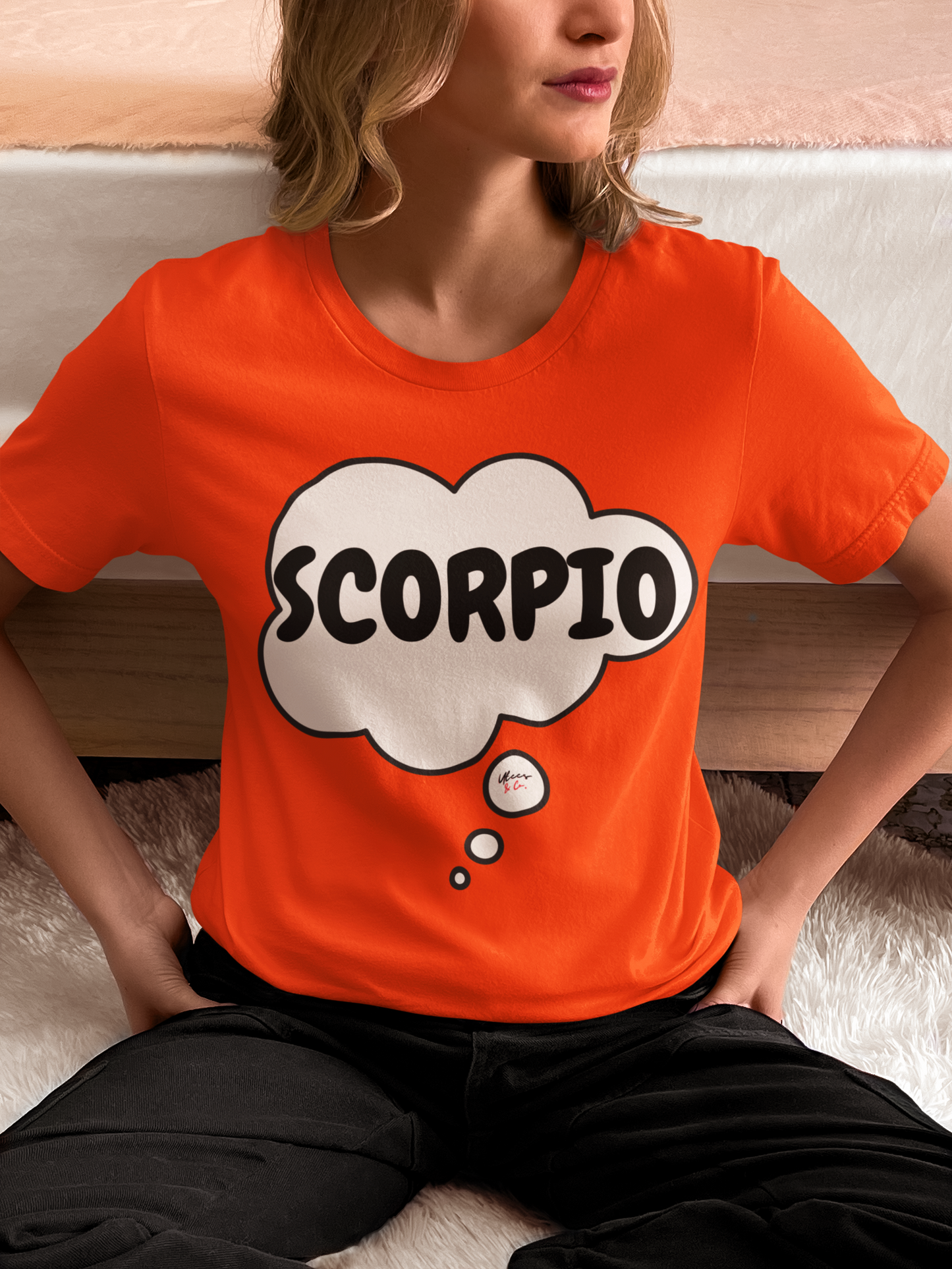 SCORPIO ZODIAC SIGN T-SHIRT IN THOUGHT BUBBLE SCORPIO HOROSCOPE BIRTHDAY SIGN GIFT FOR BIRTHDAY SCORPIO SEASON SCORPIO ASTROLOGY SIGN T SHIRT