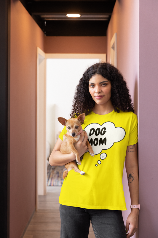 DOG SHIRTS FOR MOMS DOG MOM T-SHIRT FOR DOG PARENTS TEES MOM IDEAS DOG GRAPHIC UNISEX SHIRTS IN THOUGHT BUBBLE MOM BIRTHDAY GIFT TSHIRTS FOR AUNT GIFT FOR WIFE GIFT FOR SISTER GIFT IDEA