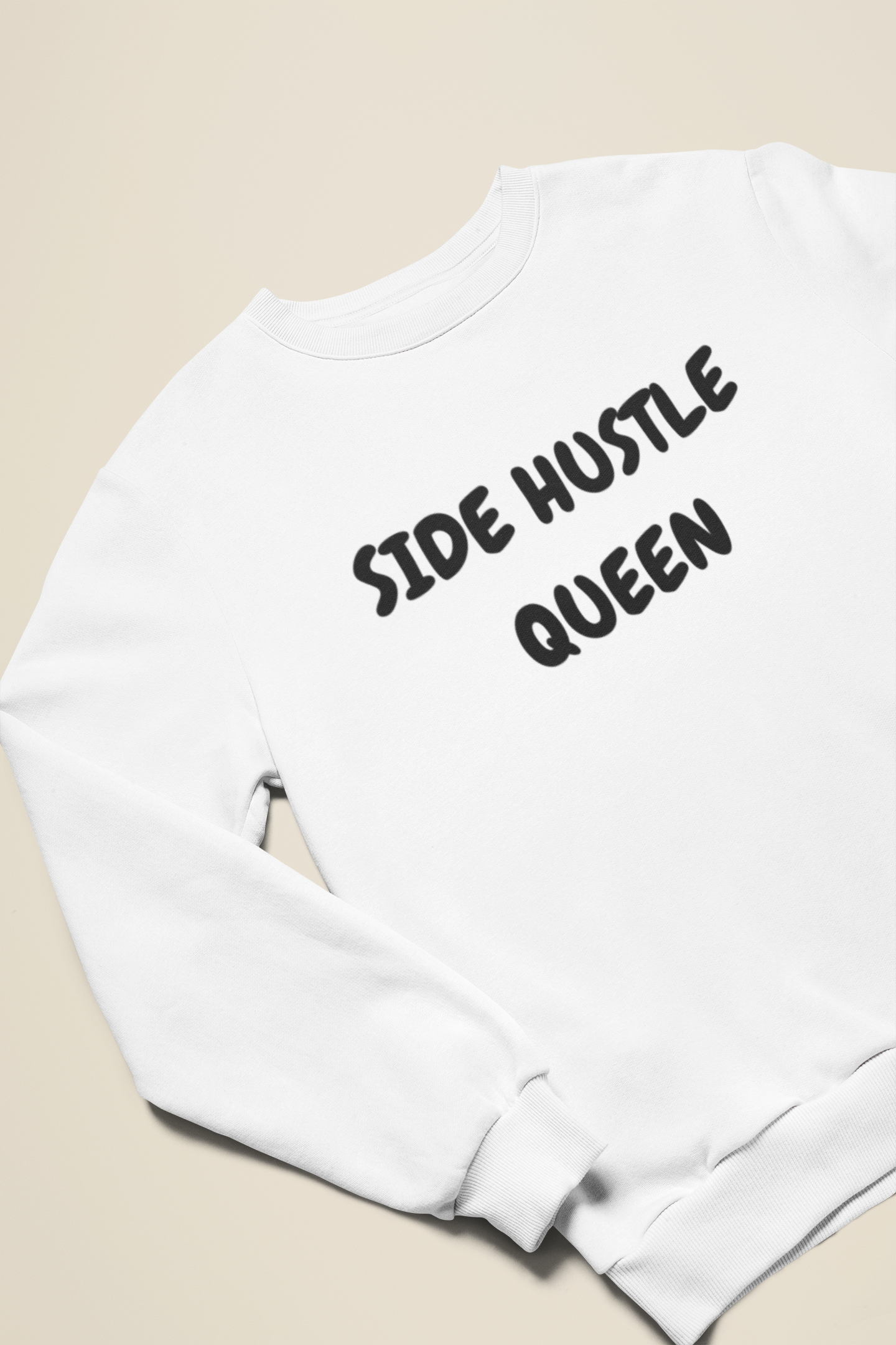 SIDE HUSTLE QUEEN SWEATSHIRT IN TEXT ONLY GRAPHIC UNISEX CREWNECK PULLOVER SWEATSHIRT ENTREPRENEUR SWEATSHIRTS SWEATER  SIDE HUSTLE JOBS SWEATSHIRTS FOR WOMEN SWEATSHIRTS FOR MEN GIFT IDEAS