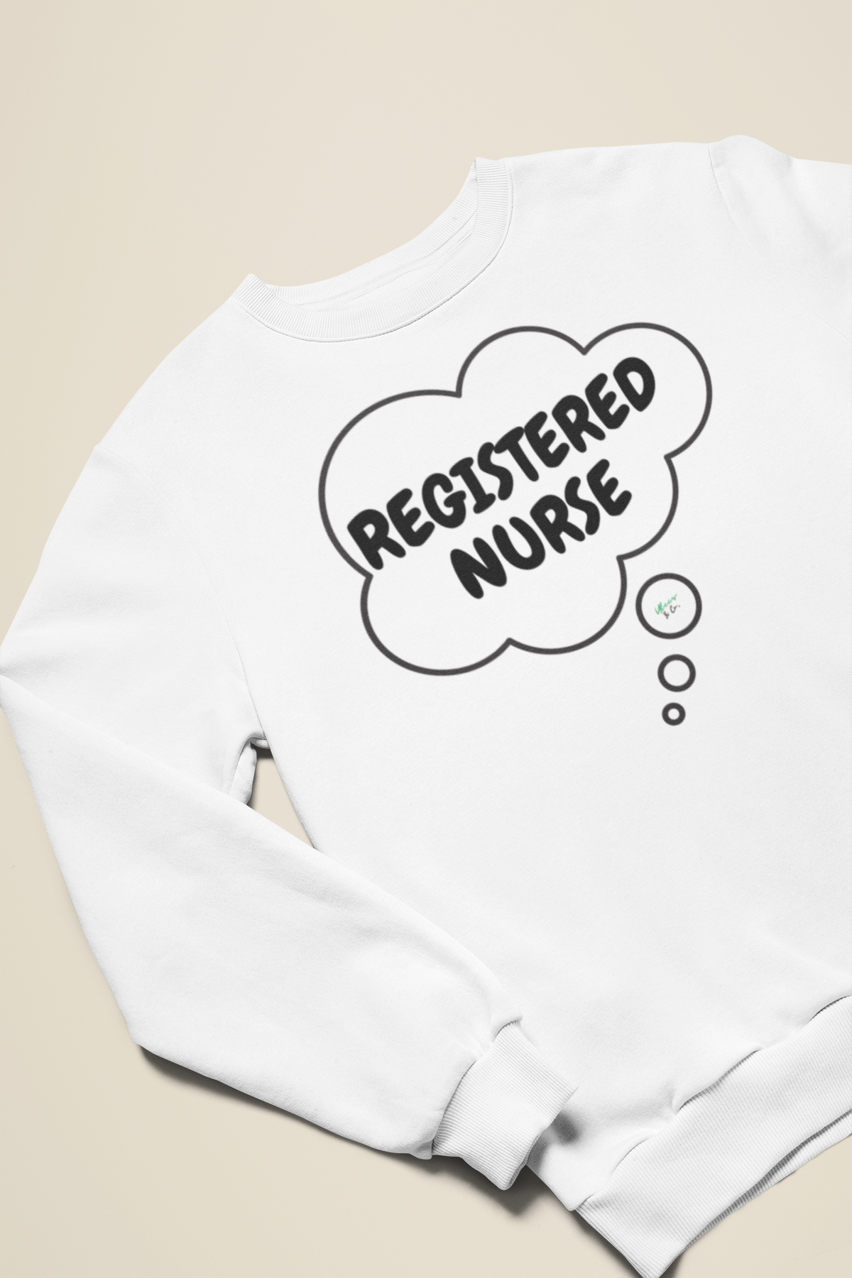 REGISTERED NURSE SWEATSHIRT IN THOUGHT BUBBLE GRAPHIC UNISEX CREWNECK PULLOVER SWEATSHIRT FUNNY SAYINGS SWEATER SARCASTIC SAYINGS SWEATSHIRTS FOR WOMEN SWEATSHIRTS FOR MEN GIFT IDEAS