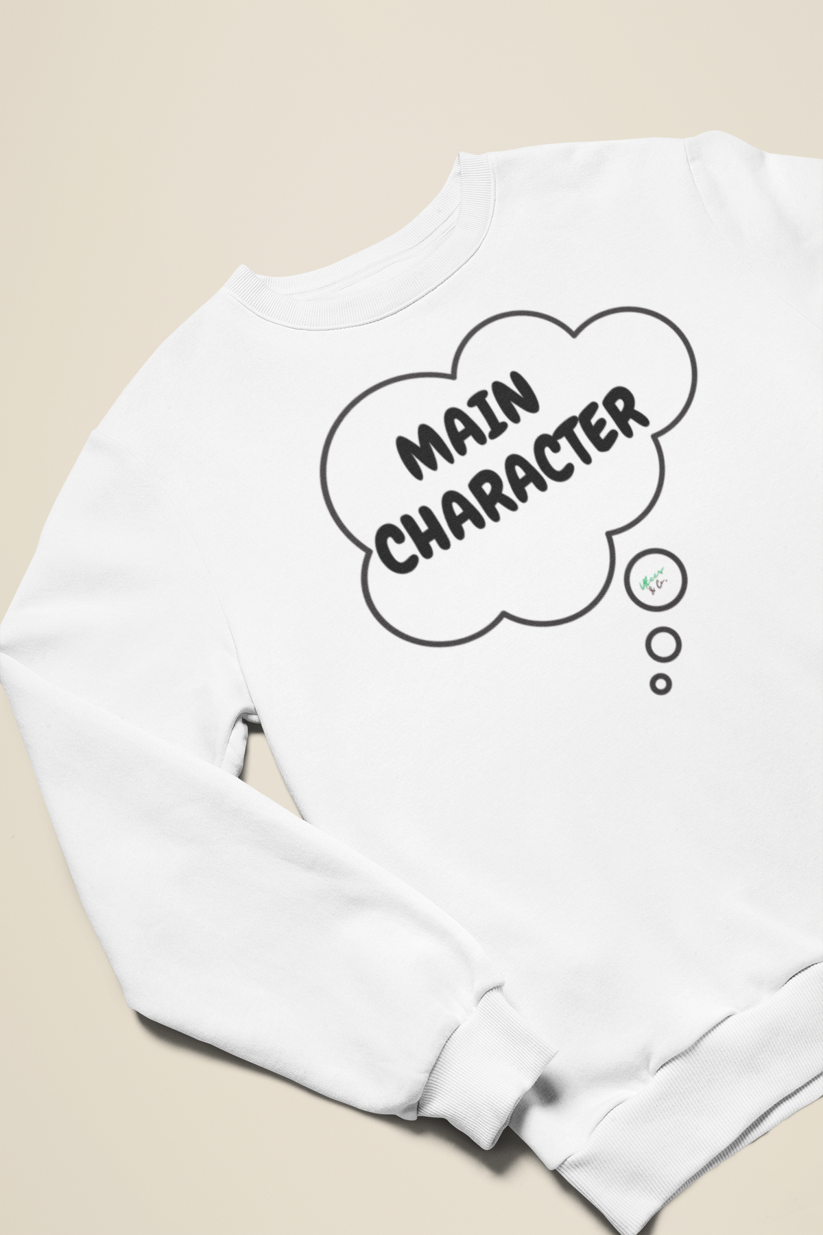 MAIN CHARACTER SWEATSHIRT IN THOUGHT BUBBLE UNISEX PULLOVER CREWNECK SWEATSHIRT MOTIVATIONAL SWEATSHIRT FOR WOMEN GIFT FOR MEN PULLOVER SWEATER FUNNY SAYINGS SARCASTIC SAYINGS SWEATSHIRTS