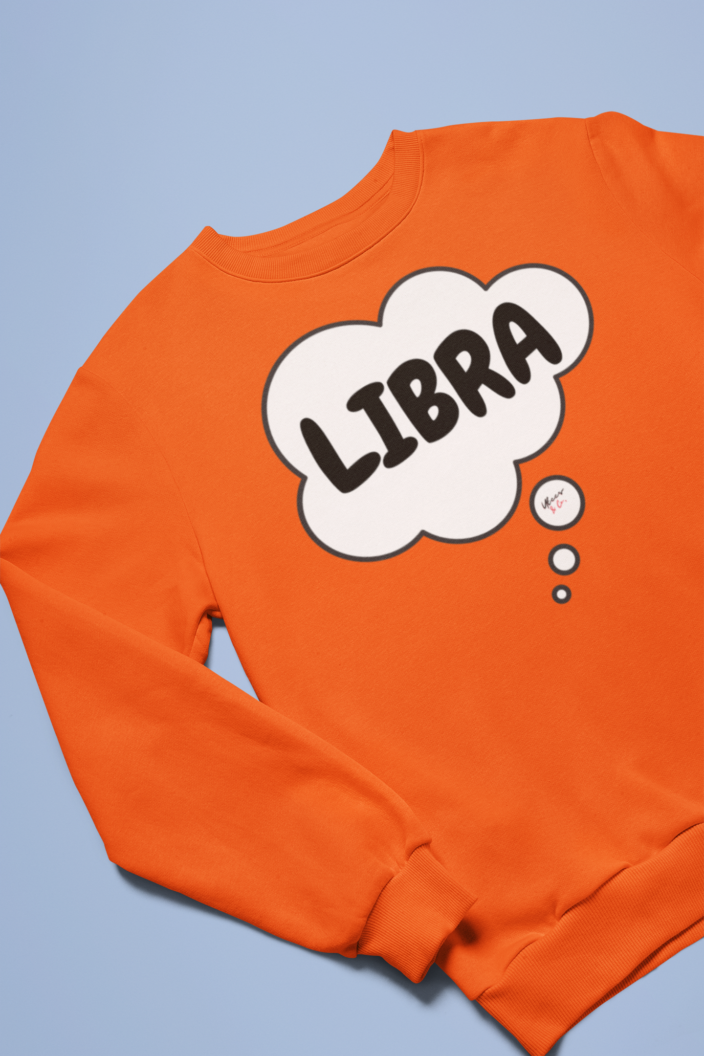 LIBRA ZODIAC SIGN IN THOUGHT BUBBLE UNISEX CREWNECK PULLOVER SWEATSHIRT LIBRA ZODIAC SIGN TRENDY SWEATERS BIRTHDAY LIBRA ZODIAC SIGN GIFTS LIBRA ZODIAC SYMBOLS SWEATSHIRT LIBRA ZODIAC SEASON