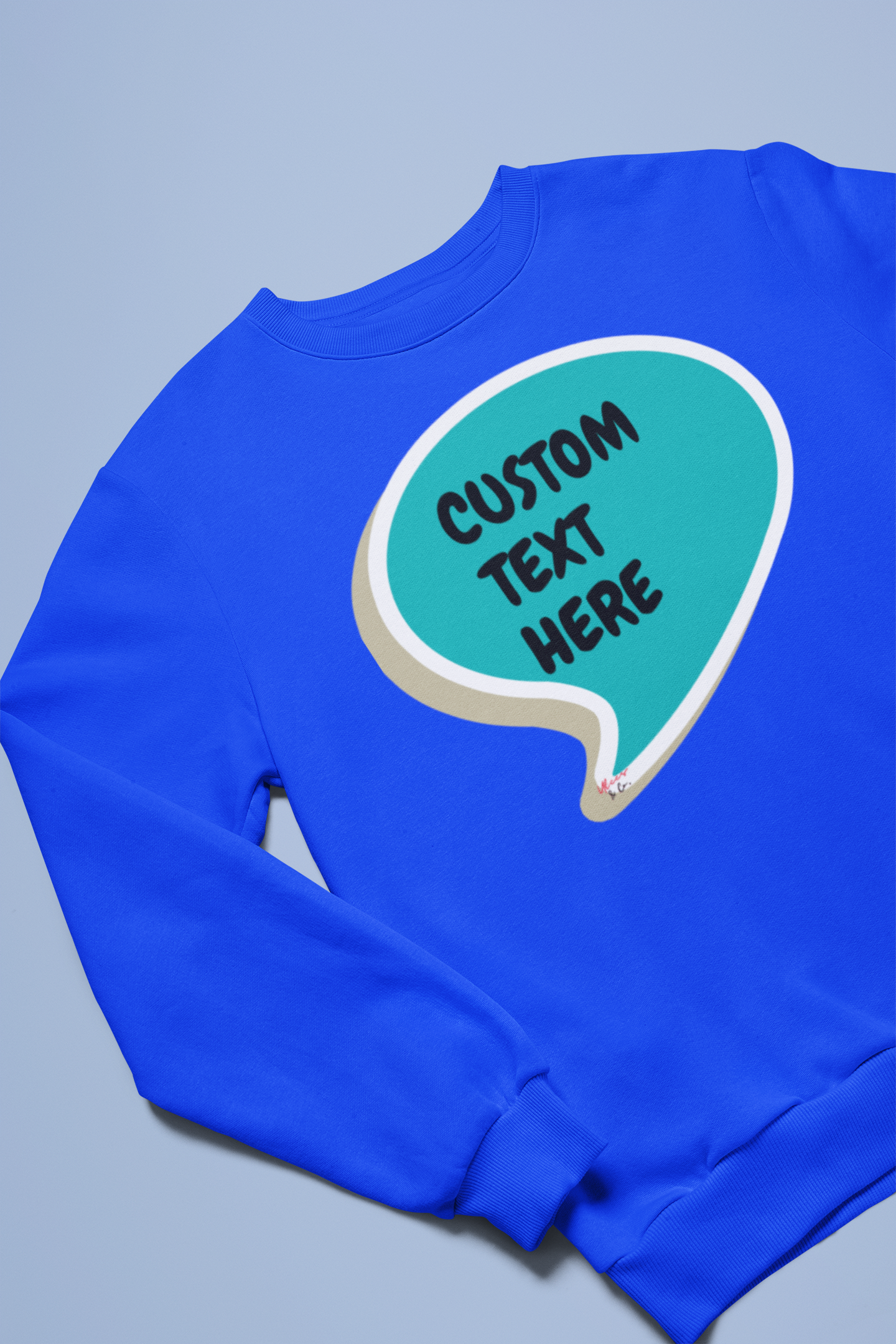 PERSONALIZED CUSTOM SPEECH BUBBLE CREATE A PERSONALIZED SWEATSHIRT CUSTOMIZE WITH NAME OR FUNNY SAYING A GREAT GIFT FOR MEN CUSTOM SWEATSHIRT FOR WOMEN UNISEX PULLOVER CREWNECK SWEATER MAKE IT A PERSONAL GIFT