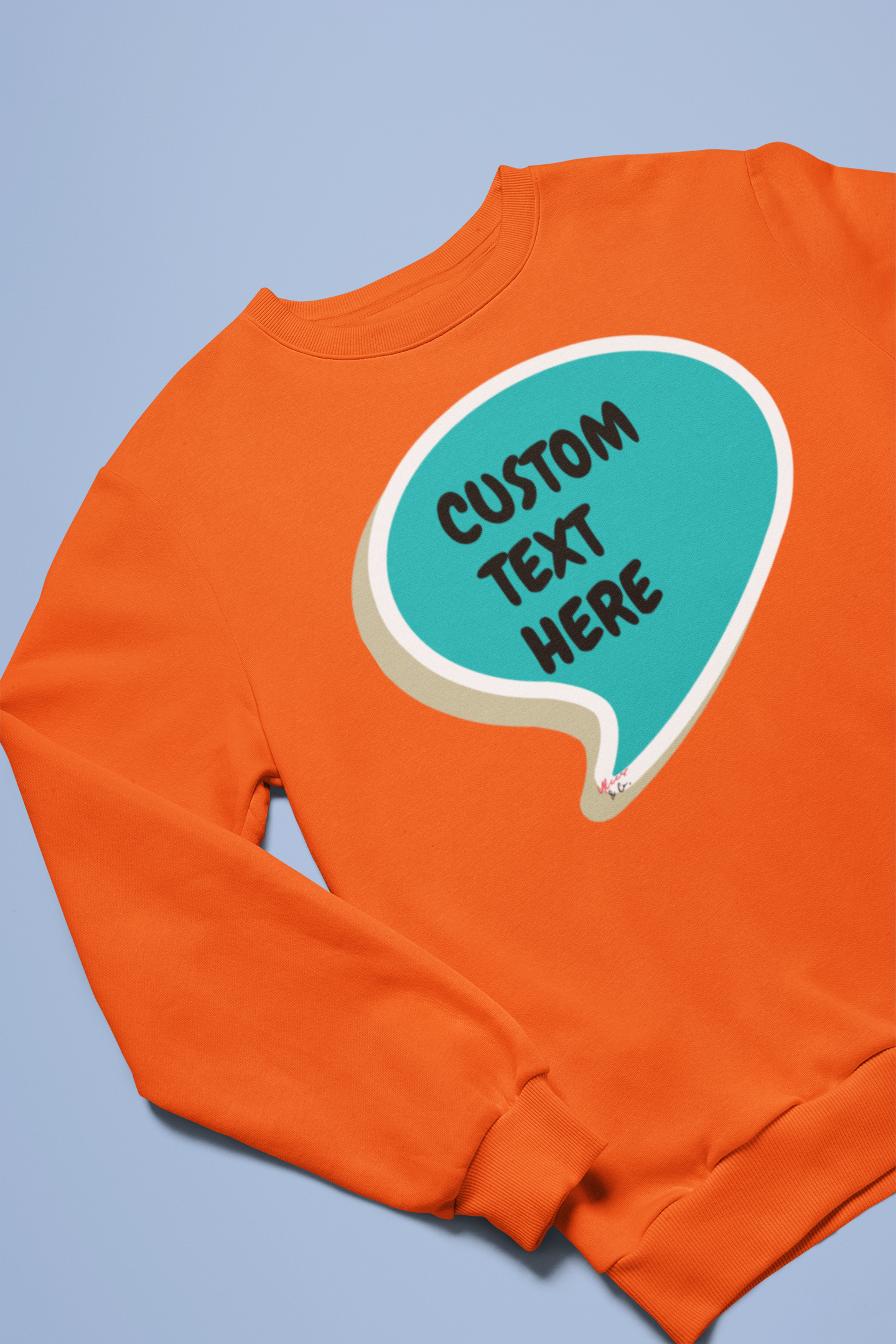 PERSONALIZED CUSTOM SPEECH BUBBLE CREATE A PERSONALIZED SWEATSHIRT CUSTOMIZE WITH NAME OR FUNNY SAYING A GREAT GIFT FOR MEN CUSTOM SWEATSHIRT FOR WOMEN UNISEX PULLOVER CREWNECK SWEATER MAKE IT A PERSONAL GIFT