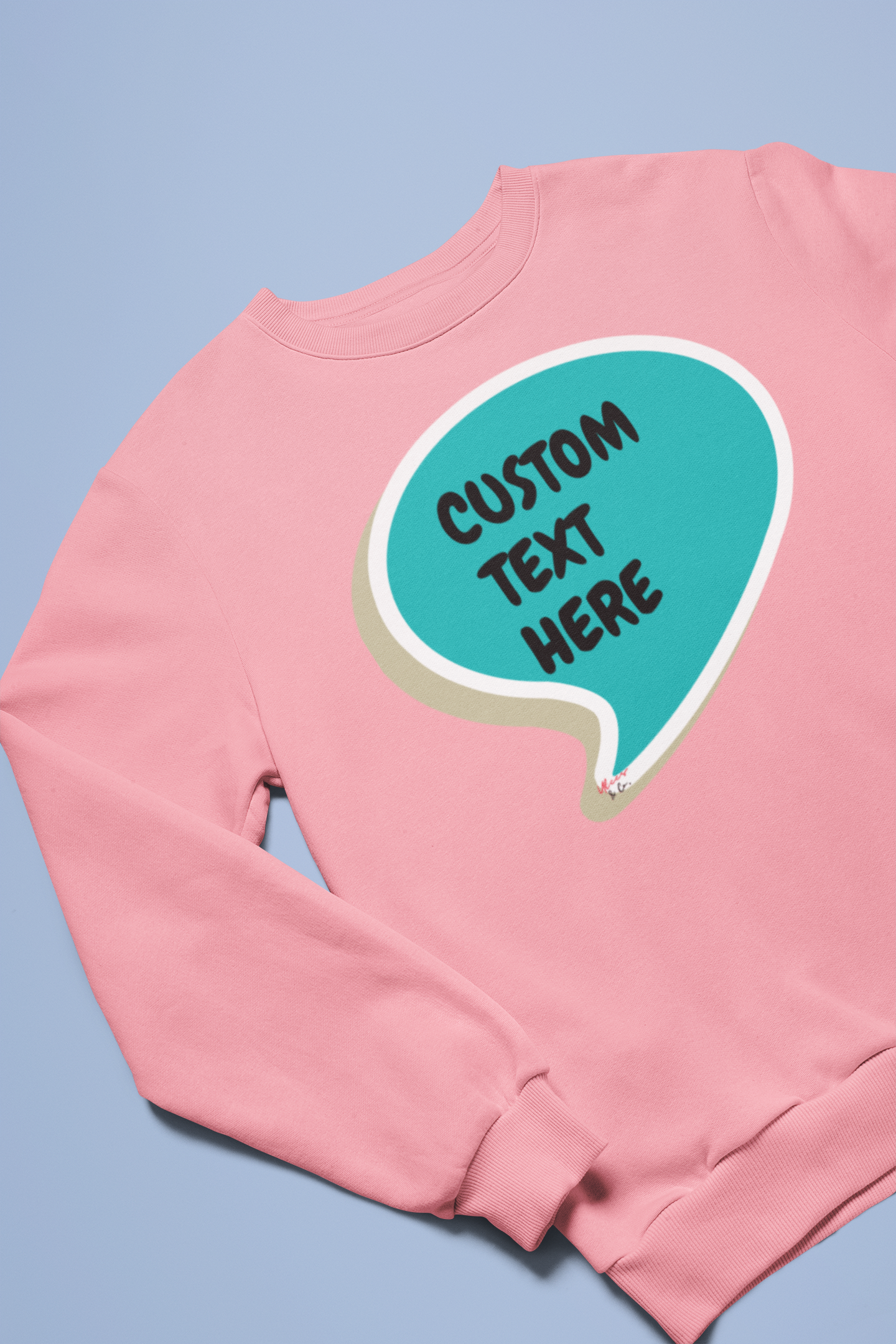 PERSONALIZED CUSTOM SPEECH BUBBLE CREATE A PERSONALIZED SWEATSHIRT CUSTOMIZE WITH NAME OR FUNNY SAYING A GREAT GIFT FOR MEN CUSTOM SWEATSHIRT FOR WOMEN UNISEX PULLOVER CREWNECK SWEATER MAKE IT A PERSONAL GIFT