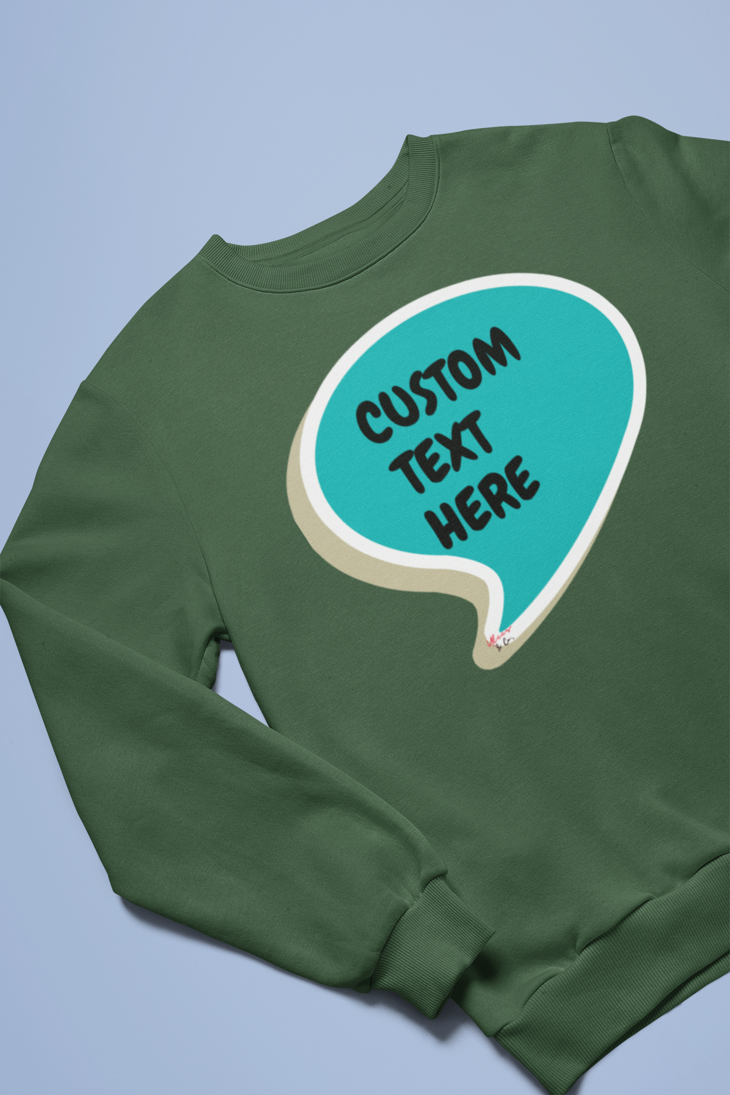 PERSONALIZED CUSTOM SPEECH BUBBLE CREATE A PERSONALIZED SWEATSHIRT CUSTOMIZE WITH NAME OR FUNNY SAYING A GREAT GIFT FOR MEN CUSTOM SWEATSHIRT FOR WOMEN UNISEX PULLOVER CREWNECK SWEATER MAKE IT A PERSONAL GIFT