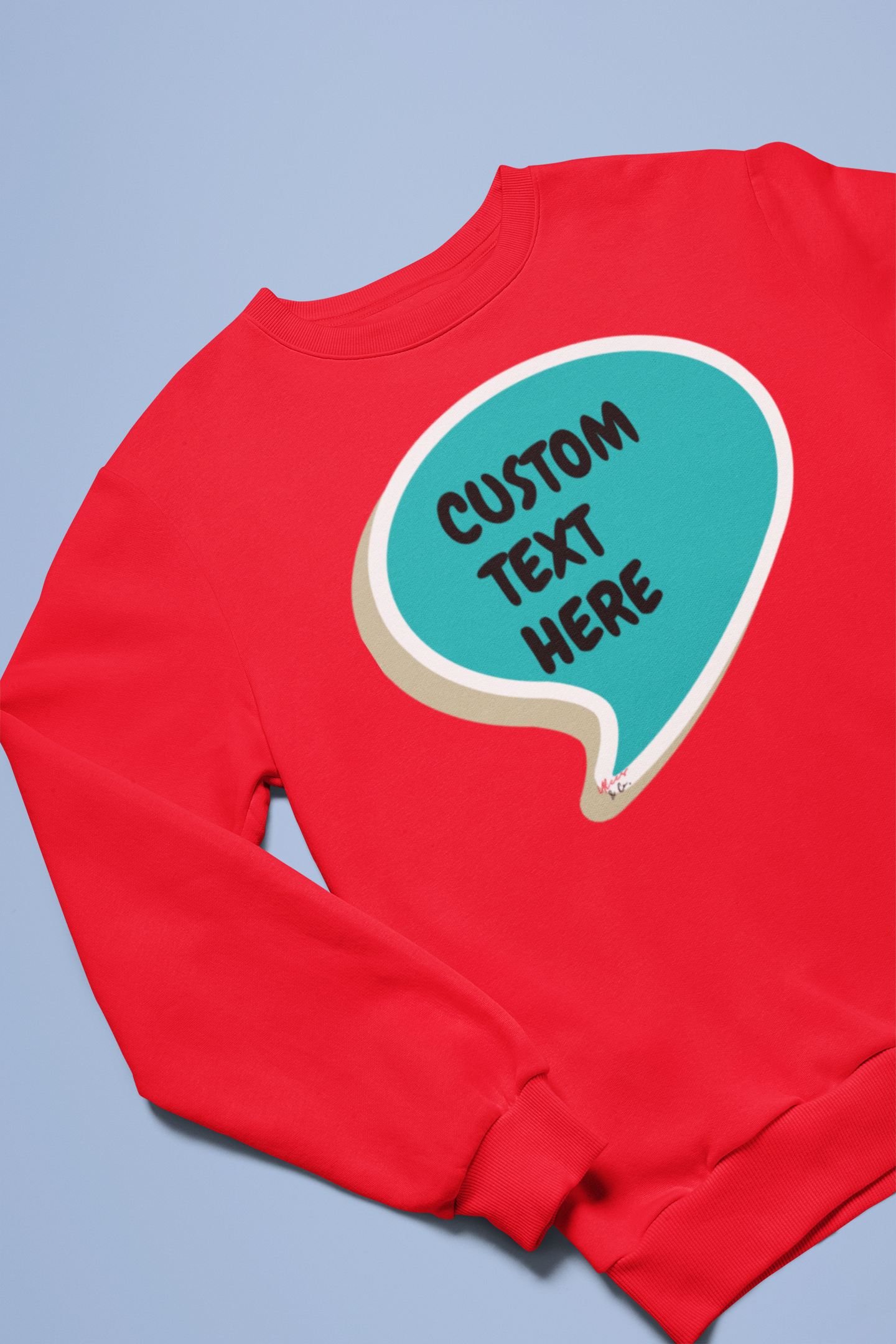 PERSONALIZED CUSTOM SPEECH BUBBLE CREATE A PERSONALIZED SWEATSHIRT CUSTOMIZE WITH NAME OR FUNNY SAYING A GREAT GIFT FOR MEN CUSTOM SWEATSHIRT FOR WOMEN UNISEX PULLOVER CREWNECK SWEATER MAKE IT A PERSONAL GIFT