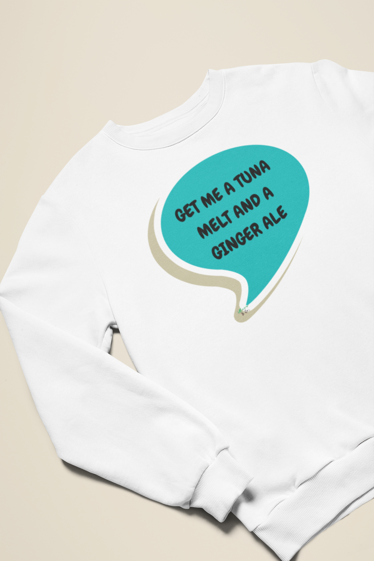 GET ME A TUNA MELT AND A GINGER ALE SWEATSHIRT IN SPEECH BUBBLE GRAPHIC UNISEX CREWNECK PULLOVER SWEATSHIRT HEATED RIVALRY SWEATER SHANE HOLLANDER SWEATSHIRTS FOR WOMEN SWEATSHIRTS FOR MEN HOCKEY PLAYERS GIFT IDEAS JERSEY NUMBER T-SHIRT HOCKEY ROMANCE