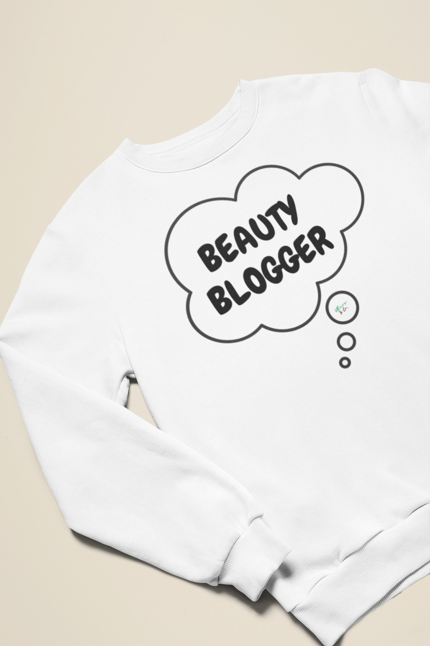 BEAUTY BLOGGER SWEATSHIRT IN THOUGHT BUBBLE GRAPHIC UNISEX CREWNECK PULLOVER SWEATSHIRT FUNNY SAYINGS SWEATER SWEATSHIRTS SARCASTIC SAYINGS SWEATSHIRTS FOR WOMEN SWEATSHIRTS FOR MEN GIFT IDEAS
