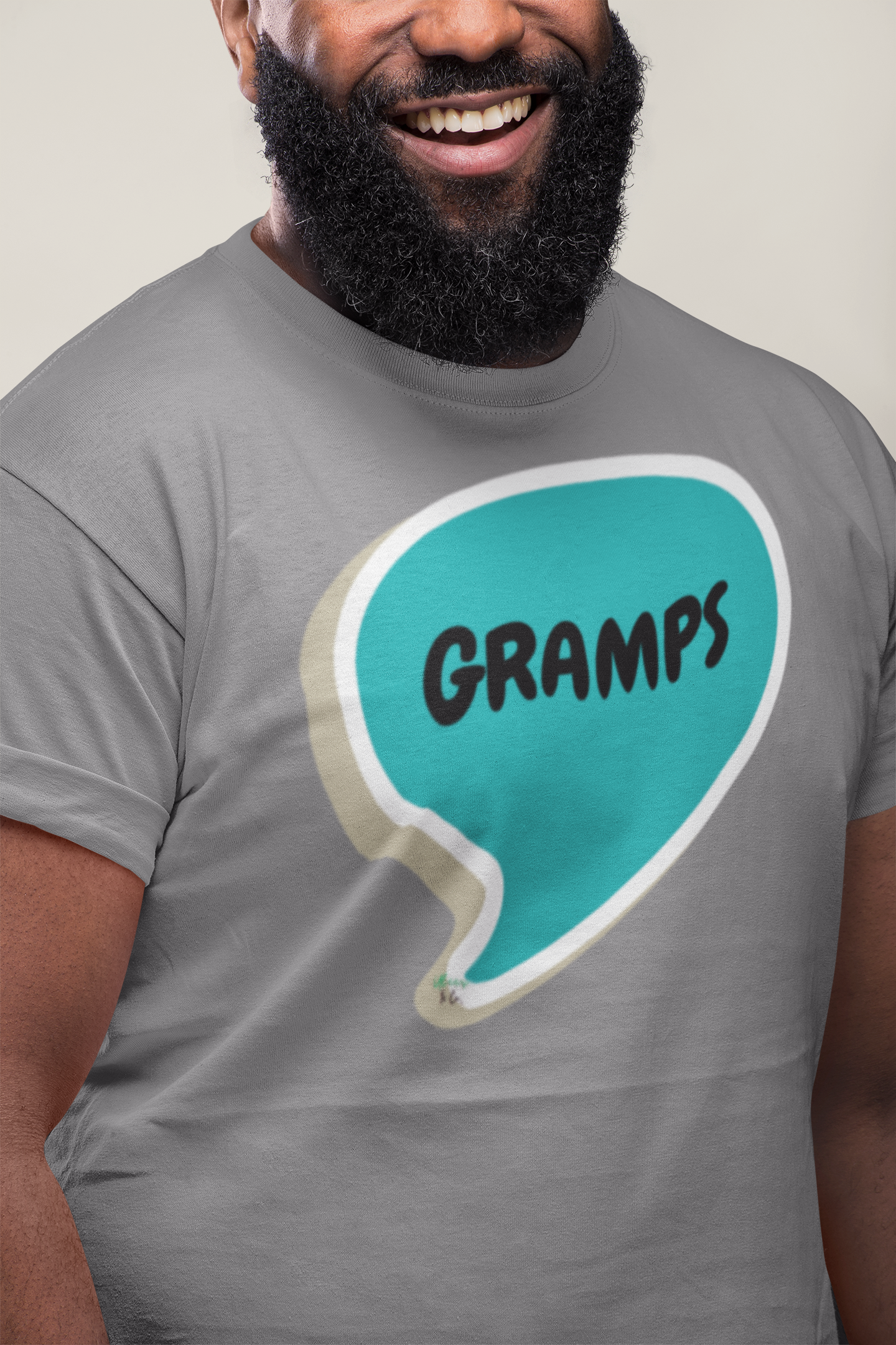 GRAMPS T-SHIRTS GIFT FOR GRAMPS TSHIRTS THANK YOU GRANDPA TSHIRTS FOR FIRST TIME GRAMPS SHIRTS BIRTHDAY GIFT FOR GRANDPA UNIQUE GRAPHIC UNISEX T-SHIRT IN SPEECH BUBBLE GIFT NEW GRAMPA GIFT FROM KIDS FOR GRAMPS TEES FOR FATHER'S DAY DAD GIFT IDEA